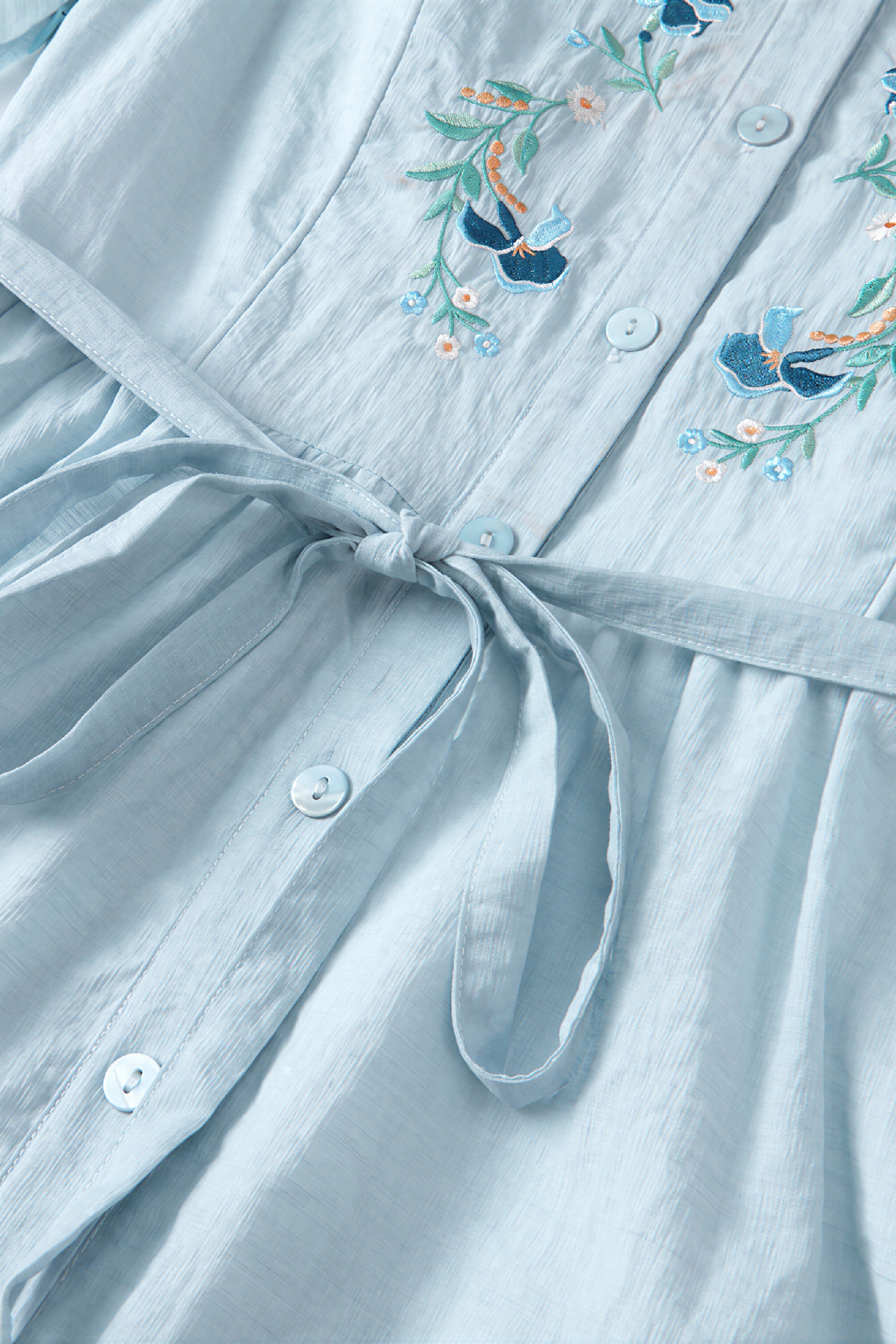 Van Gogh-Inspired Lace-Trim  Dress