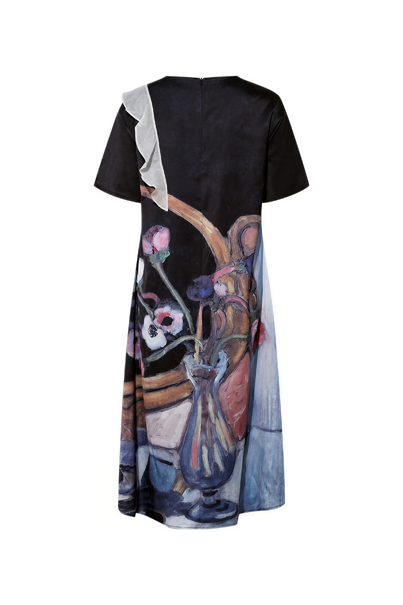 Matisse-Inspired French Ruffle-Detail Dress-LYONSENS