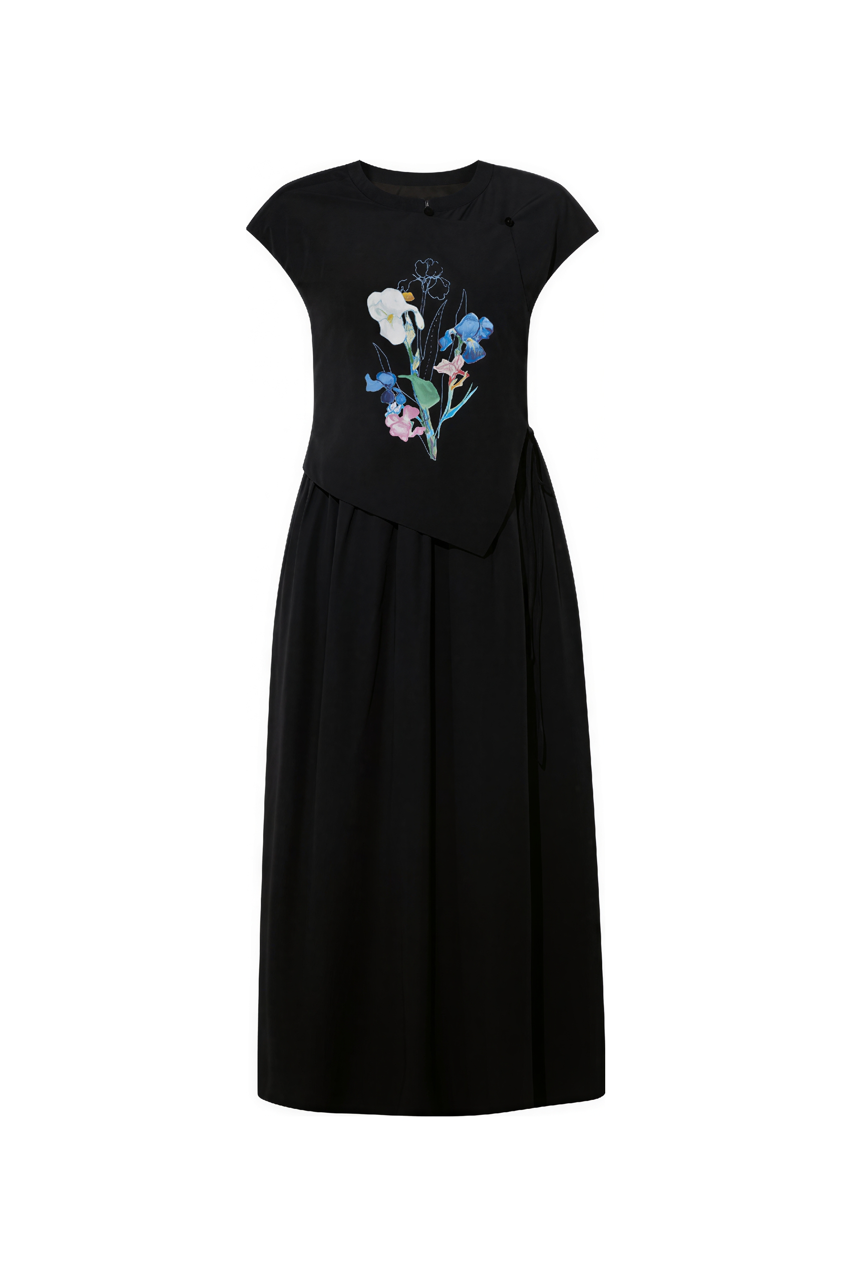 Designer Waist-Cinched Dress-LYONSENS