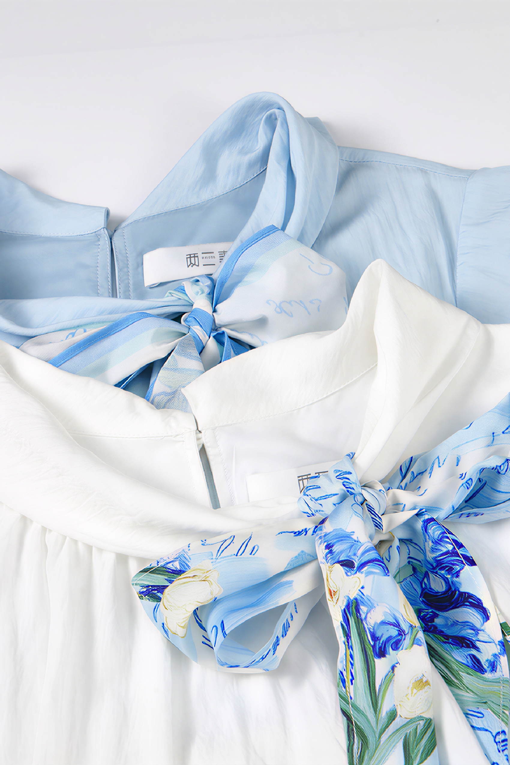 White Relaxed-Fit French A-Line Designer Dress