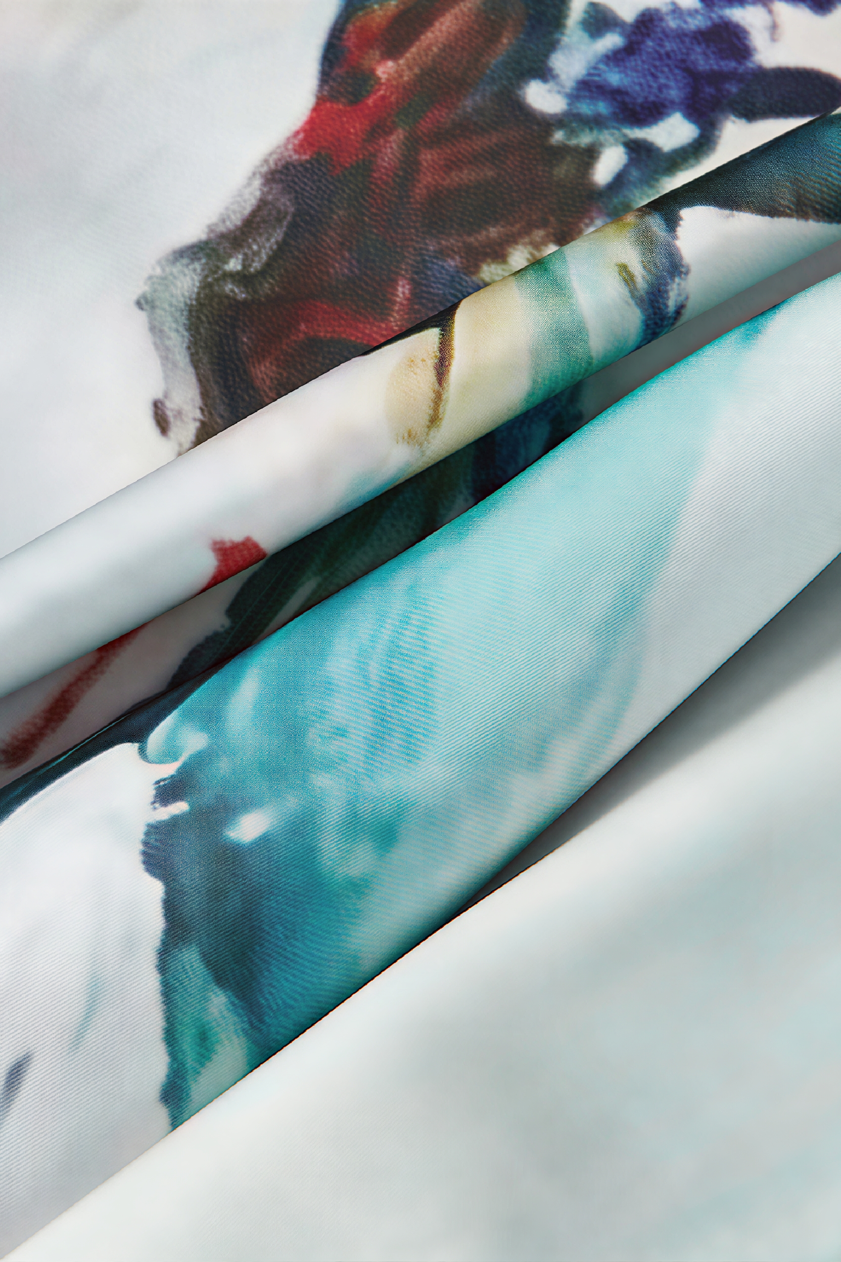 Blue Relaxed-Fit Printed Designer Dress