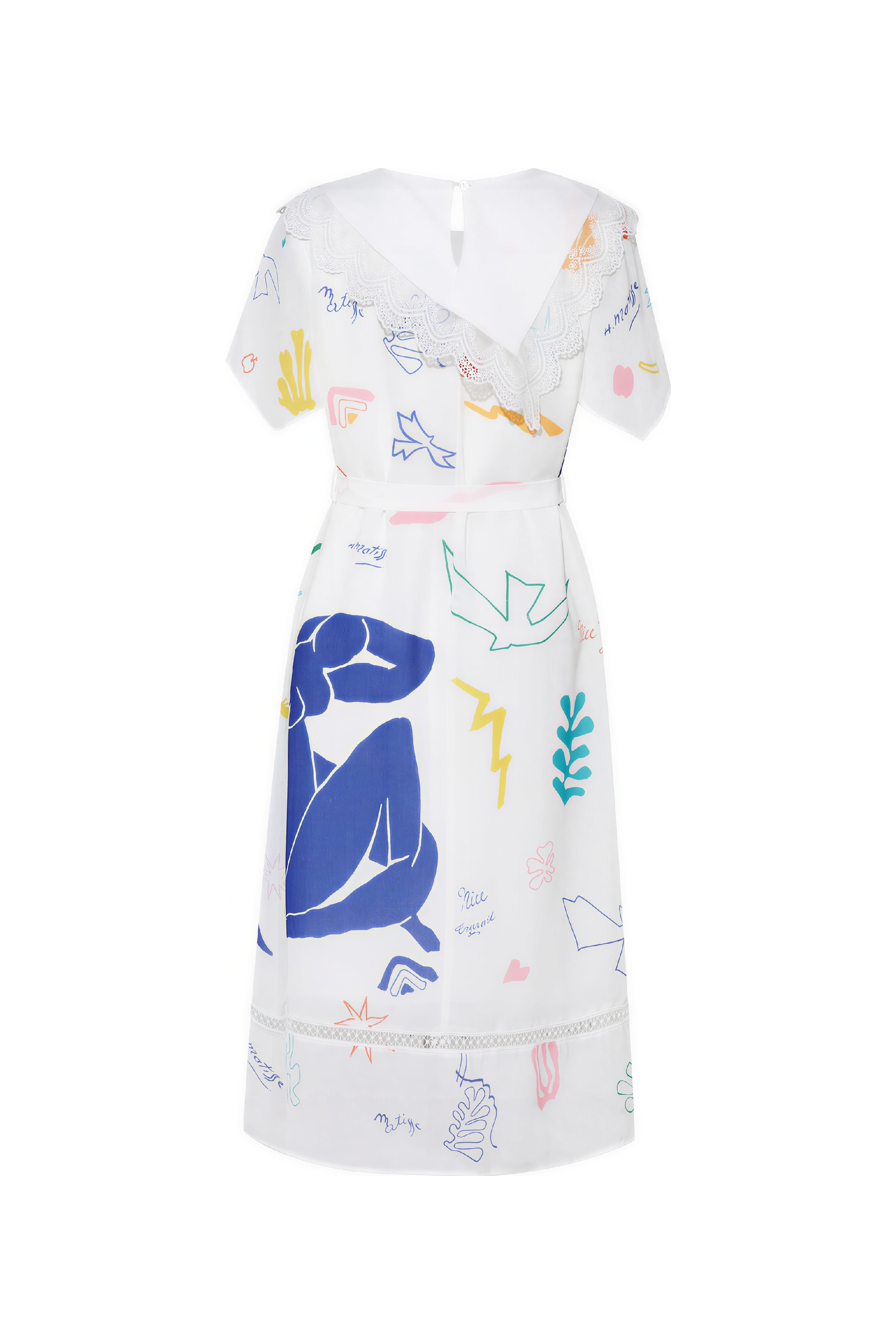 Printed Chiffon Petite-Friendly Dress-LYONSENS
