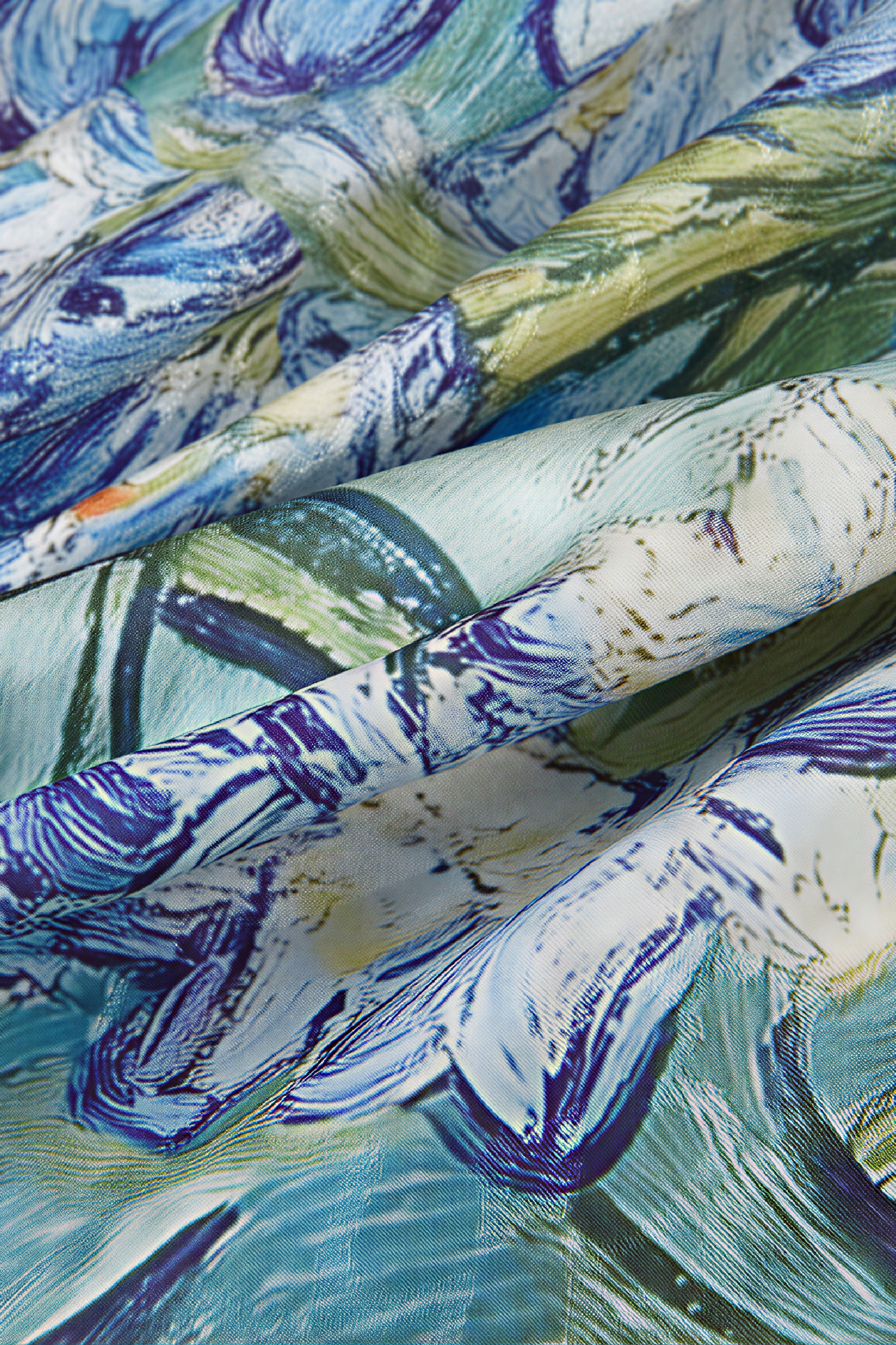 Printed French V-Neck Dress