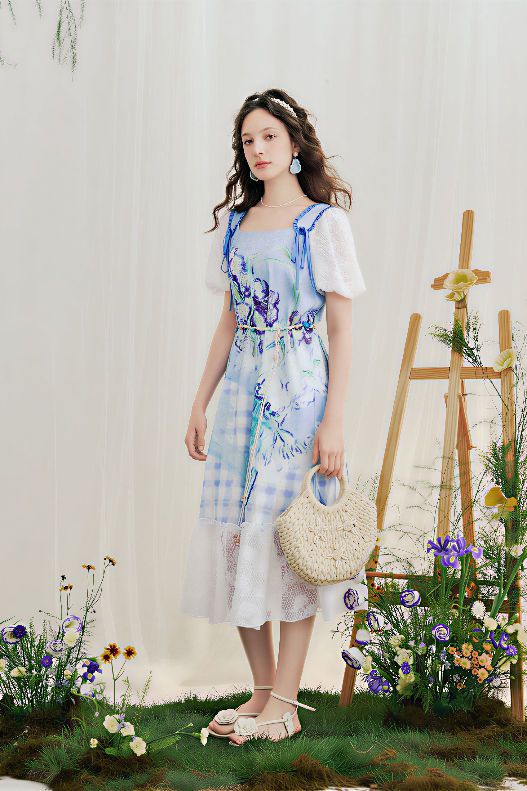 Blue Vacation-Inspired Dress