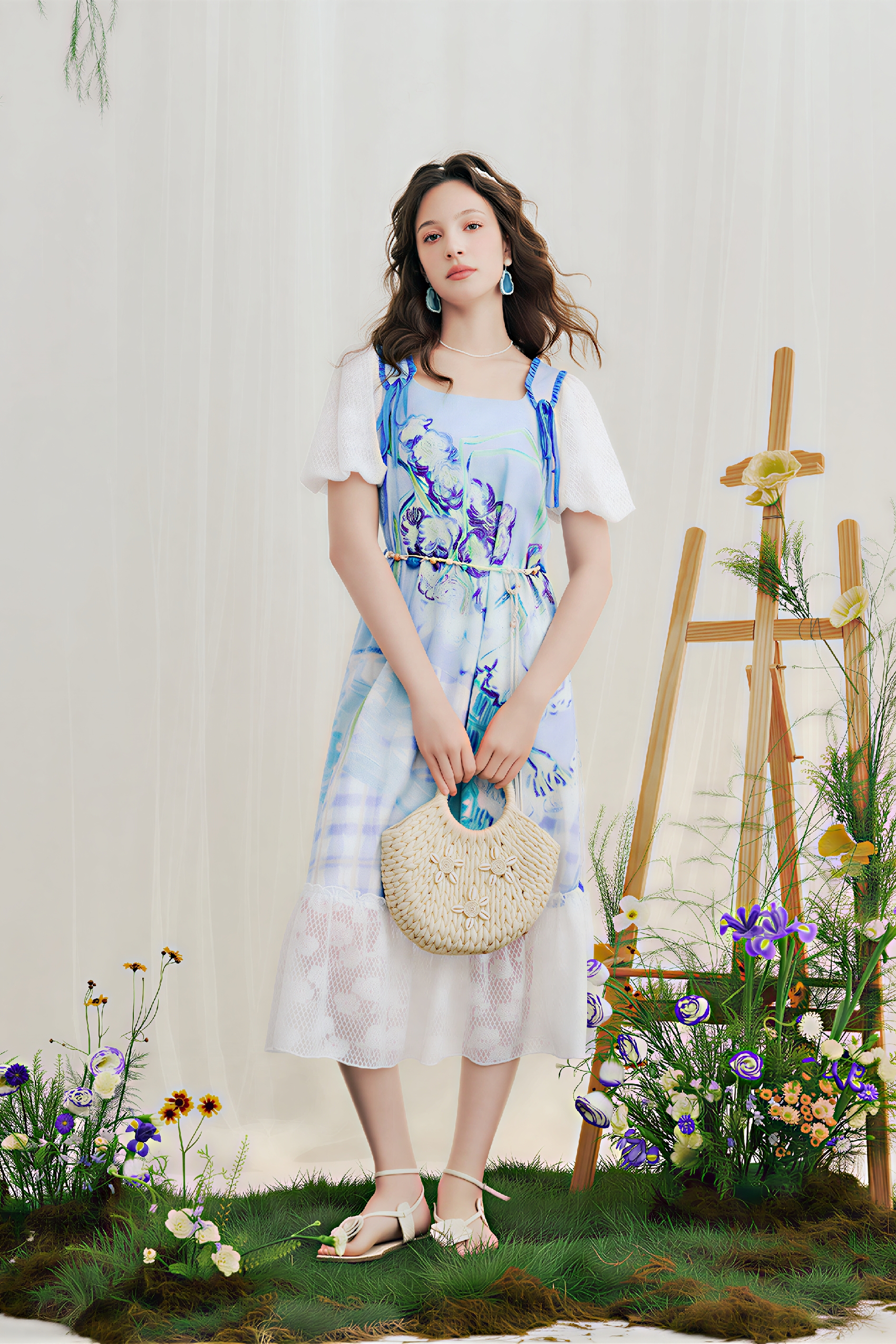 Blue Vacation-Inspired Dress