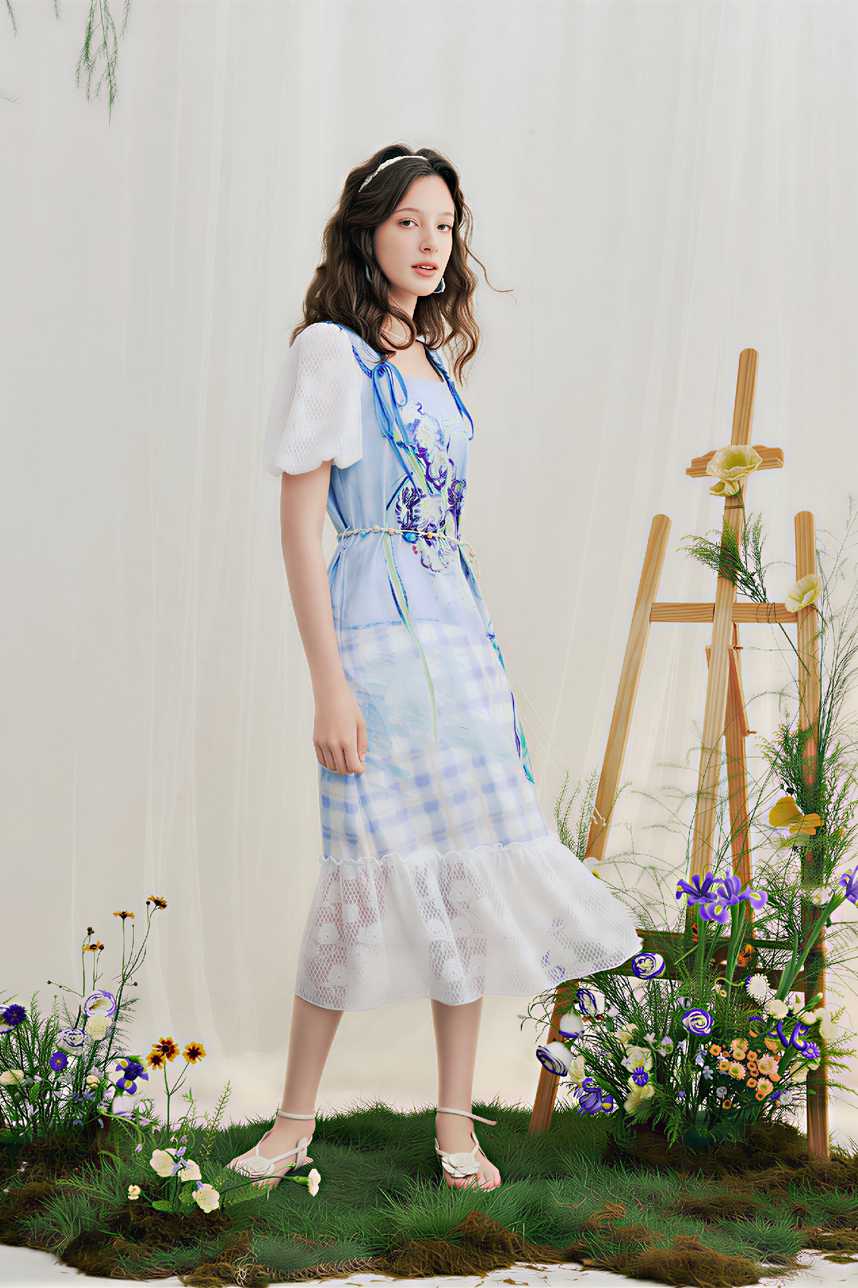 Blue Vacation-Inspired Dress