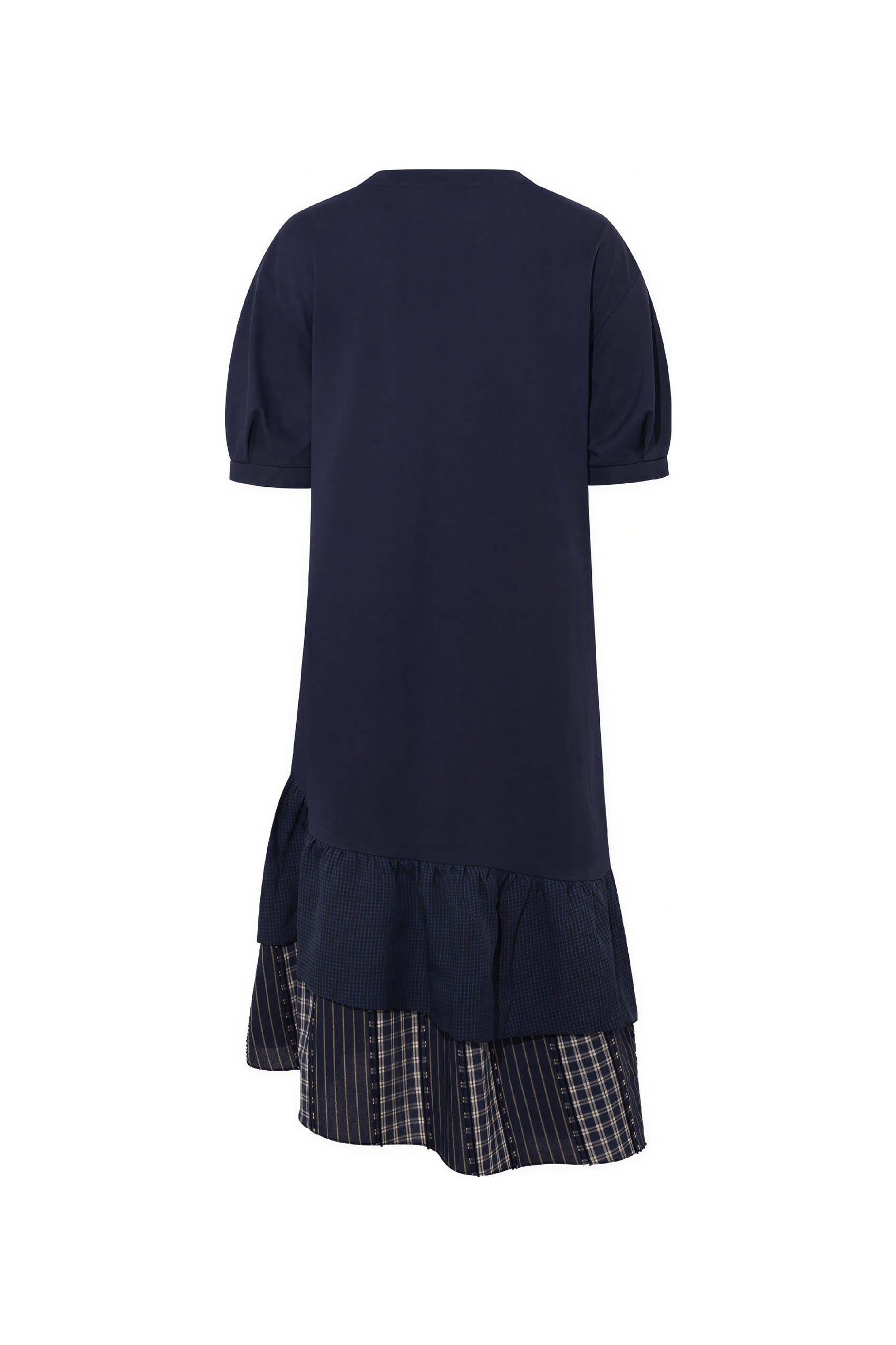 Vintage Printed Relaxed Short-Sleeve Maxi Dress