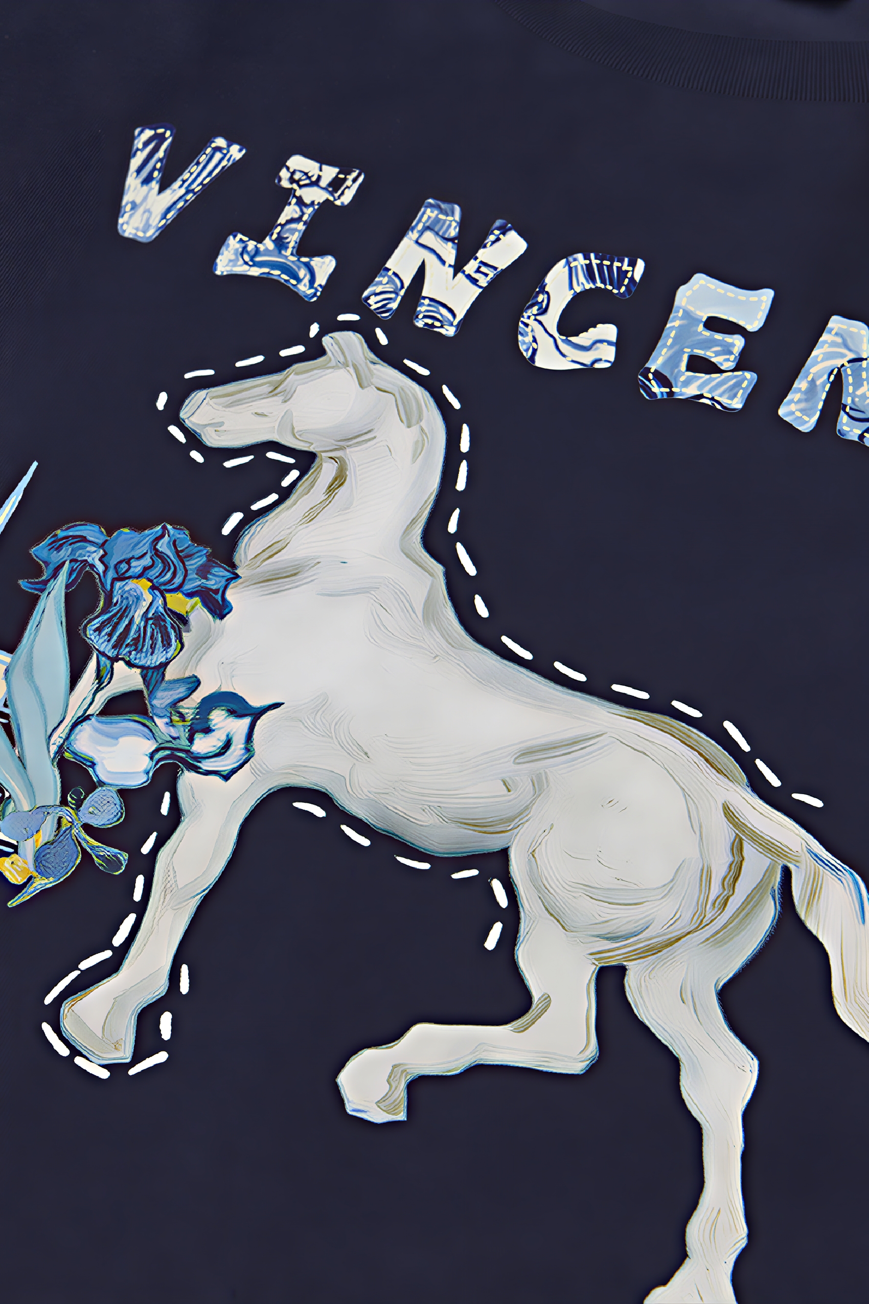 Vintage Printed Relaxed Short-Sleeve Maxi Dress