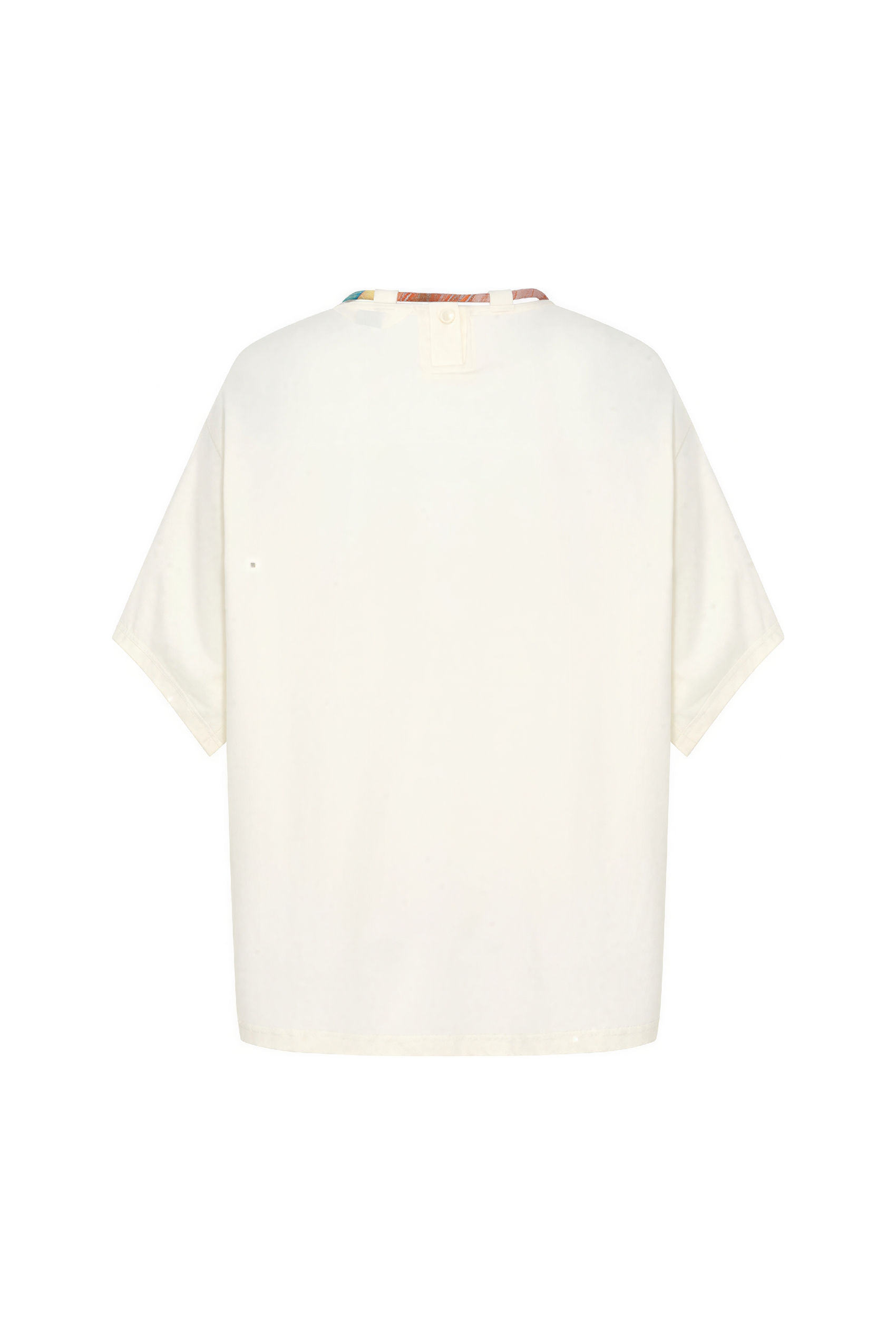 Van Gogh-Inspired Relaxed Design Short-Sleeve Top