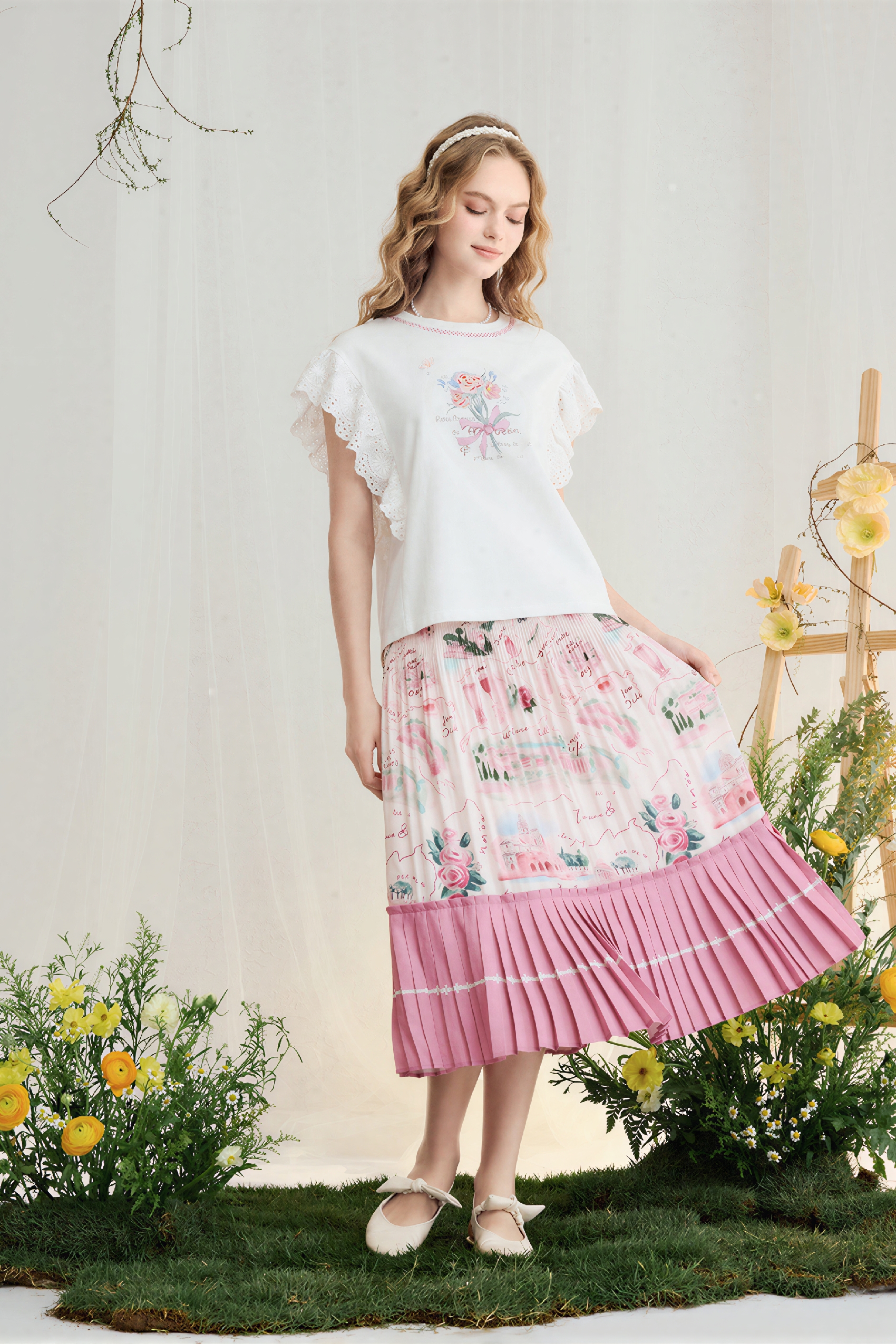 Sweet Relaxed Sleeveless T-Shirt