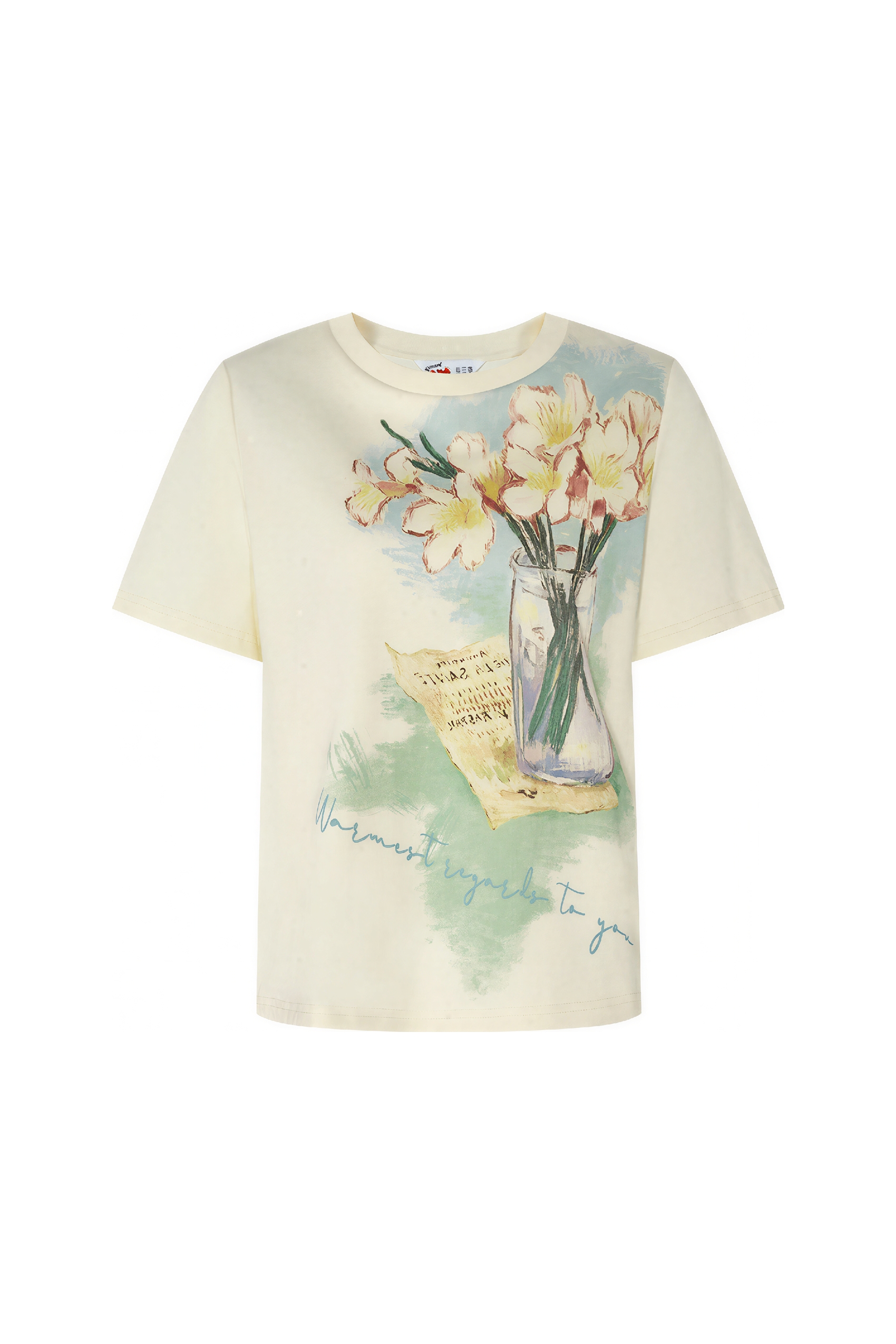 Van Gogh-Inspired Flattering Pure Cotton Top