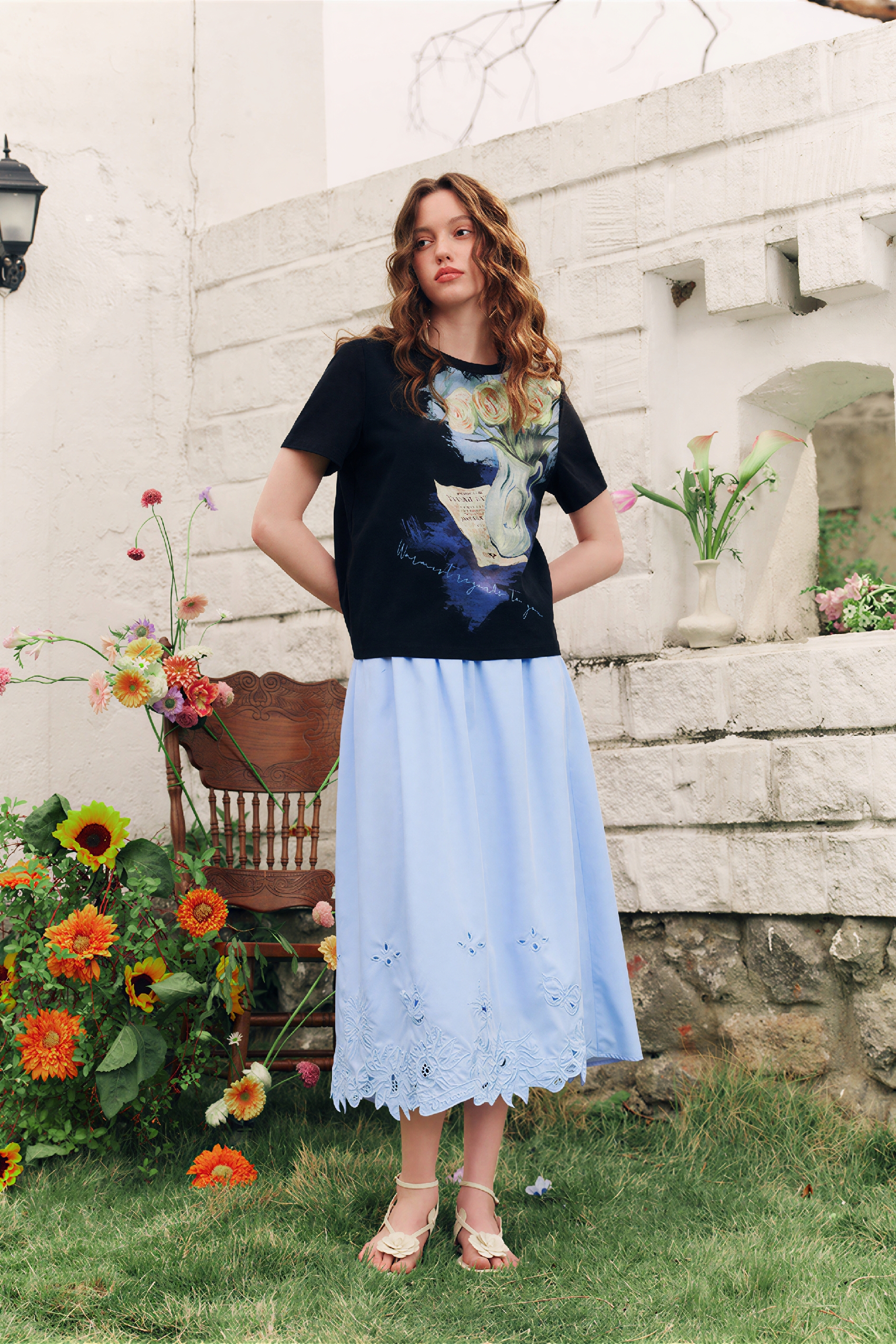 Flattering Pure Cotton Short-Sleeve Top