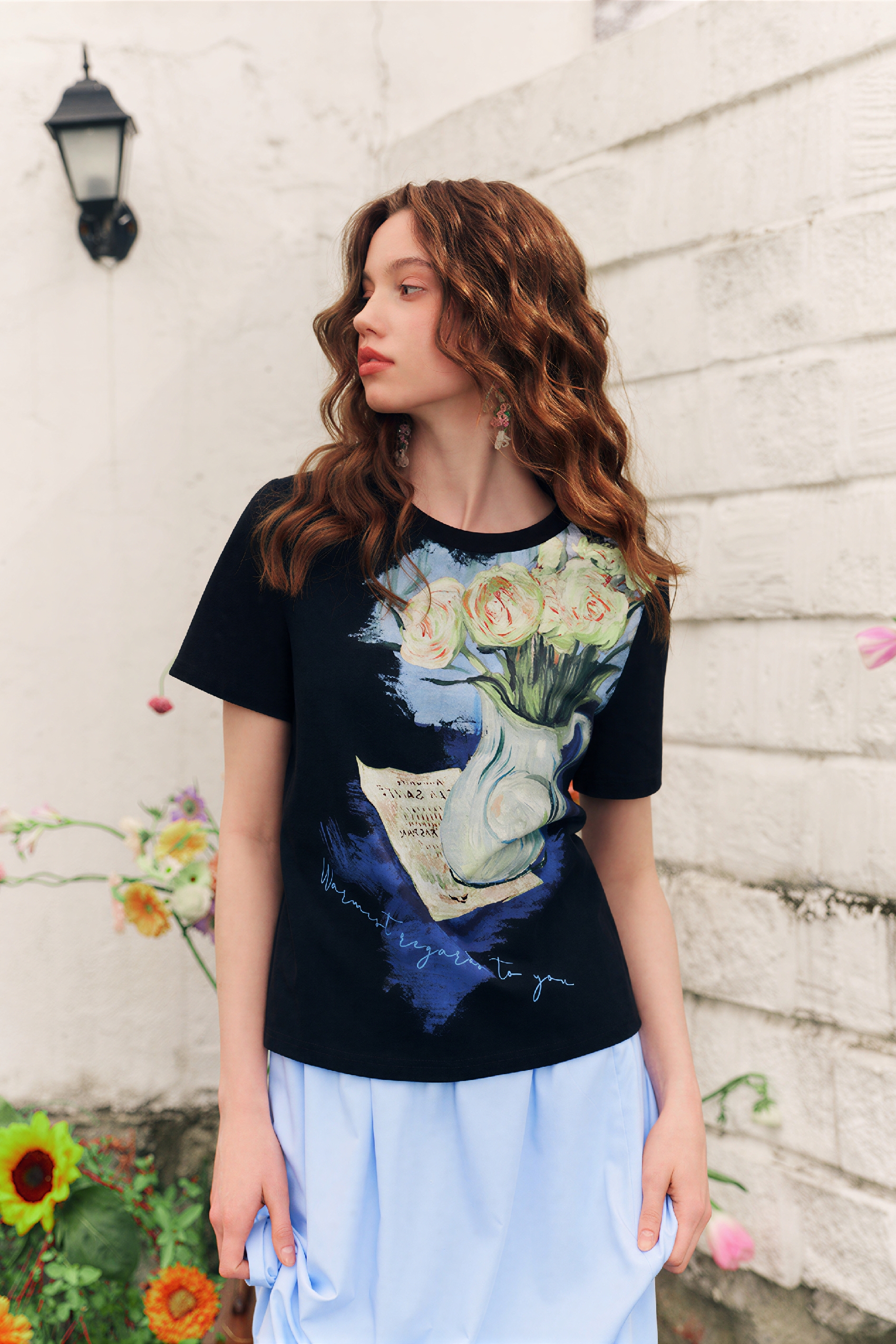 Flattering Pure Cotton Short-Sleeve Top