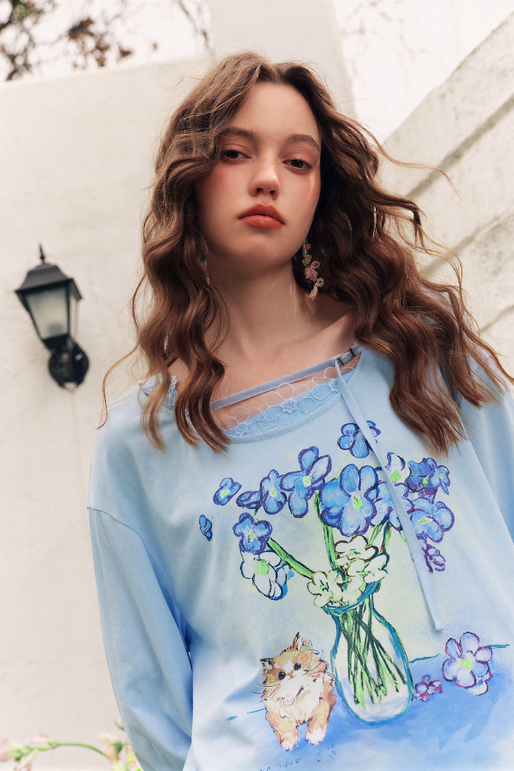 Designer Layered Long-Sleeve T-Shirt | LYONSENS Women's Fashion