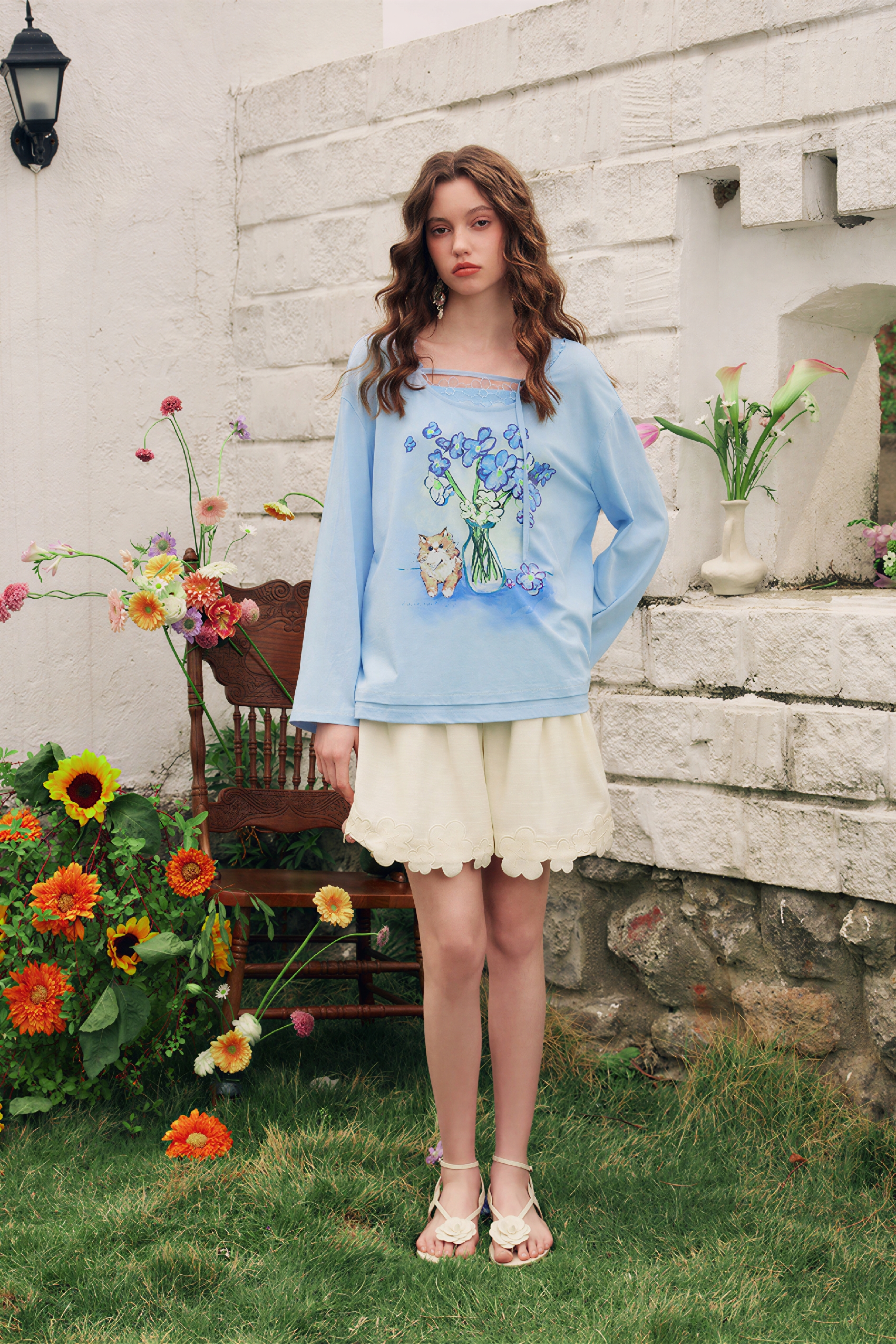 Designer Layered Long-Sleeve T-Shirt | LYONSENS Women's Fashion