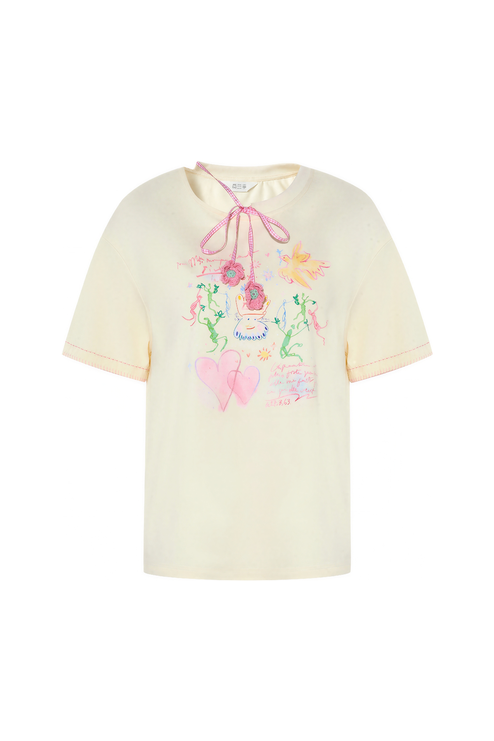 Blue Printed Designer Relaxed T-Shirt-LYONSENS