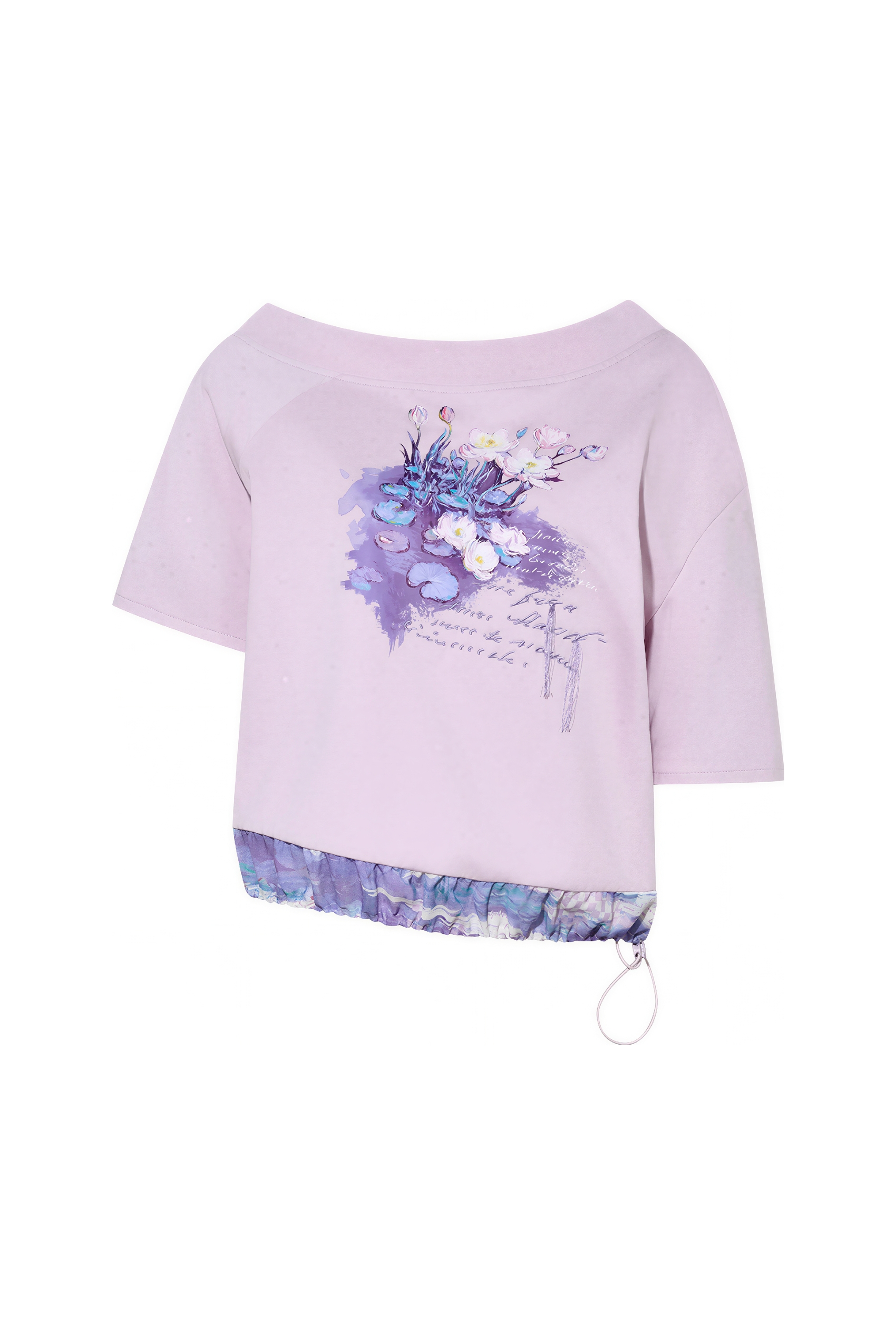 Cold-Shoulder Designer T-Shirt-LYONSENS