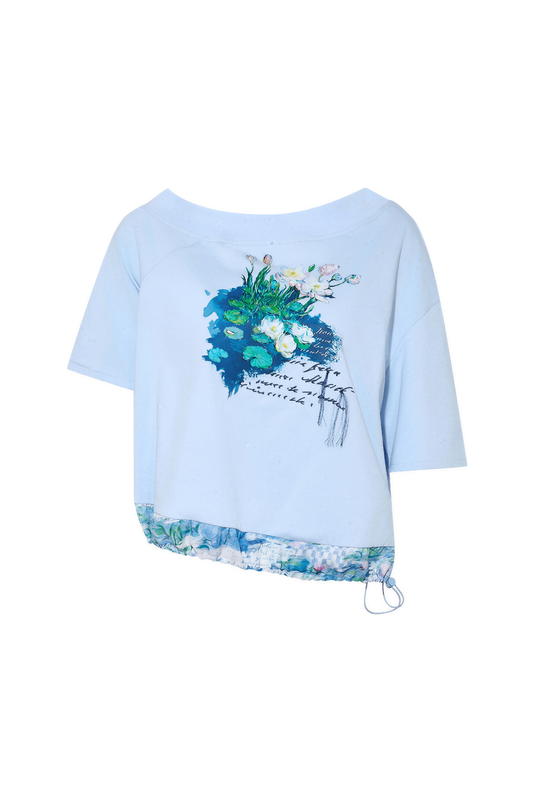 Cold-Shoulder Designer T-Shirt-LYONSENS