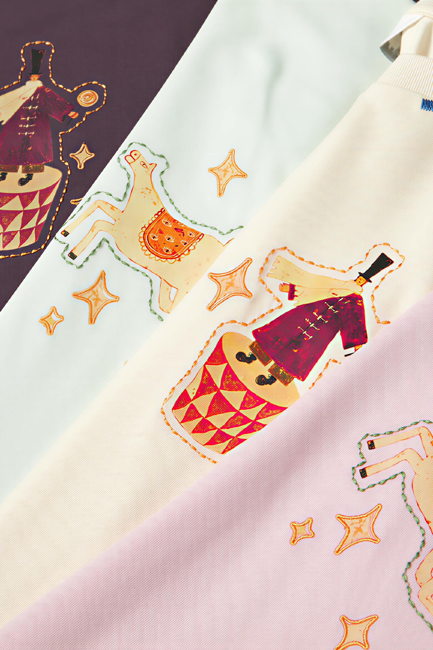 Cute Embroidered Cotton Relaxed T-Shirt