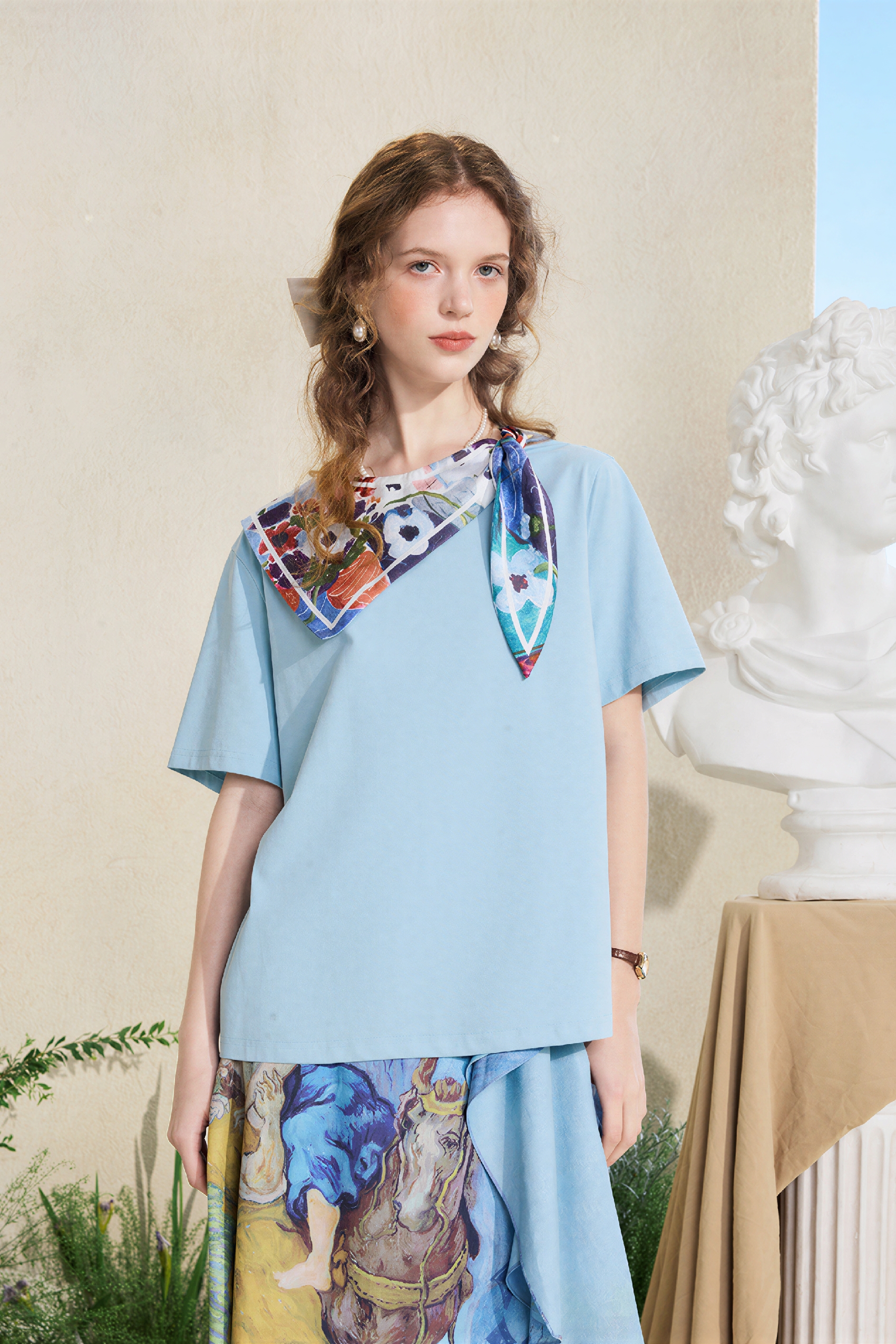 Matisse-Inspired Vintage Printed  T-Shirt-LYONSENS