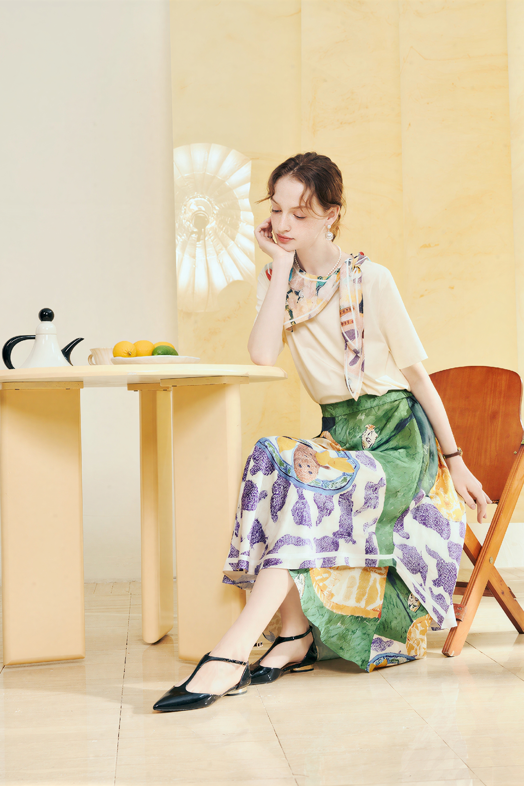 Matisse-Inspired Vintage Printed  T-Shirt-LYONSENS