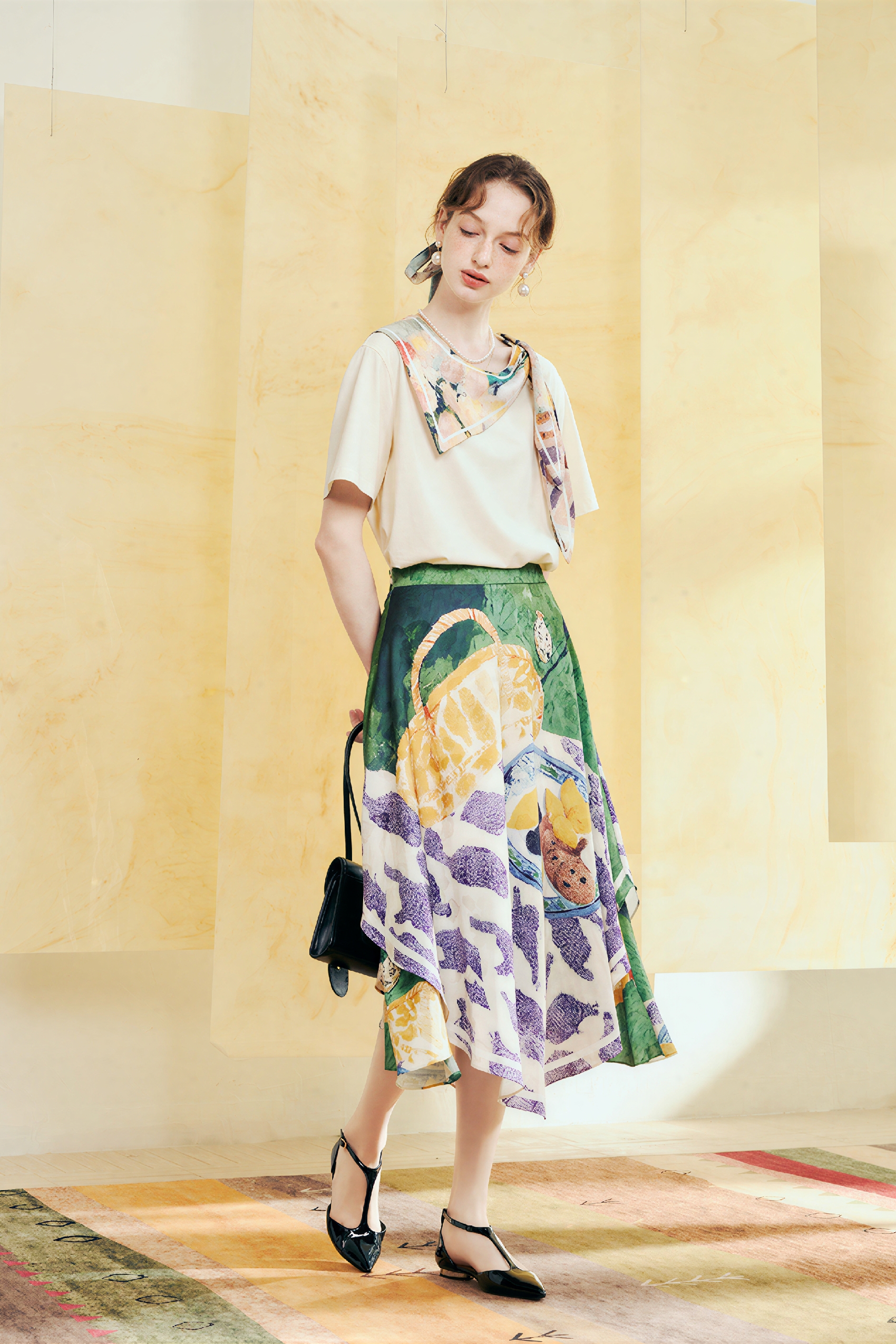 Matisse-Inspired Vintage Printed  T-Shirt-LYONSENS