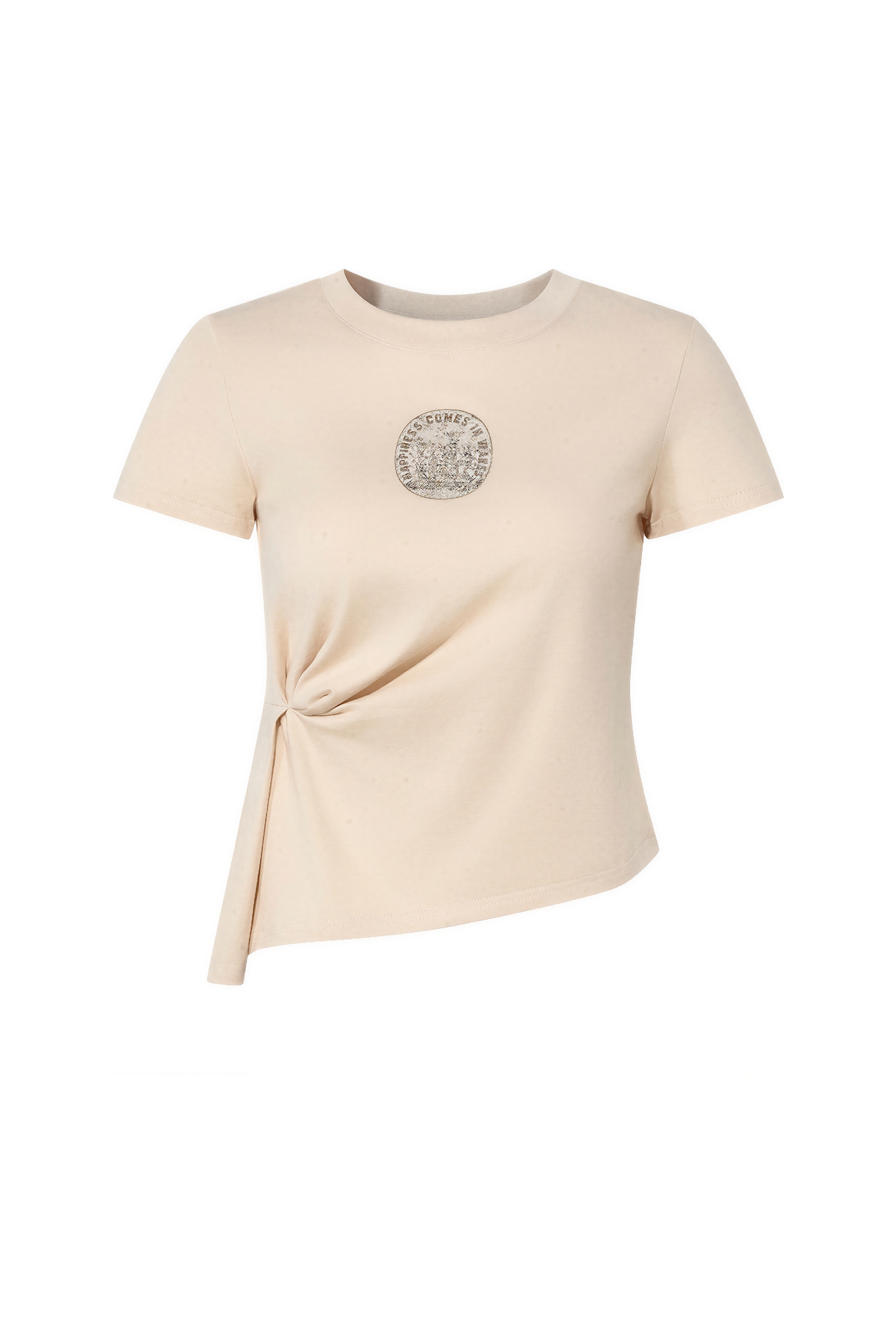 Asymmetric Structured Shoulder T-Shirt