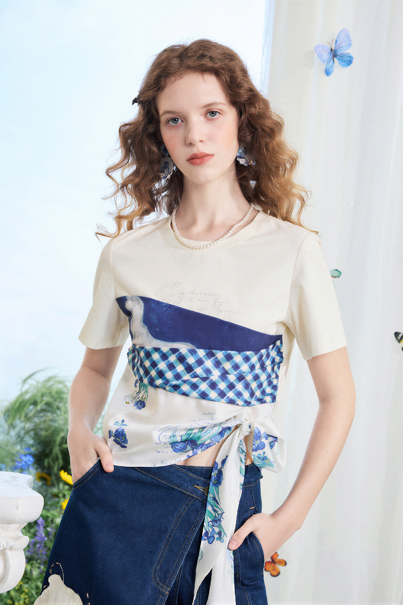 Designer Slim-Fit Short-Sleeve Top