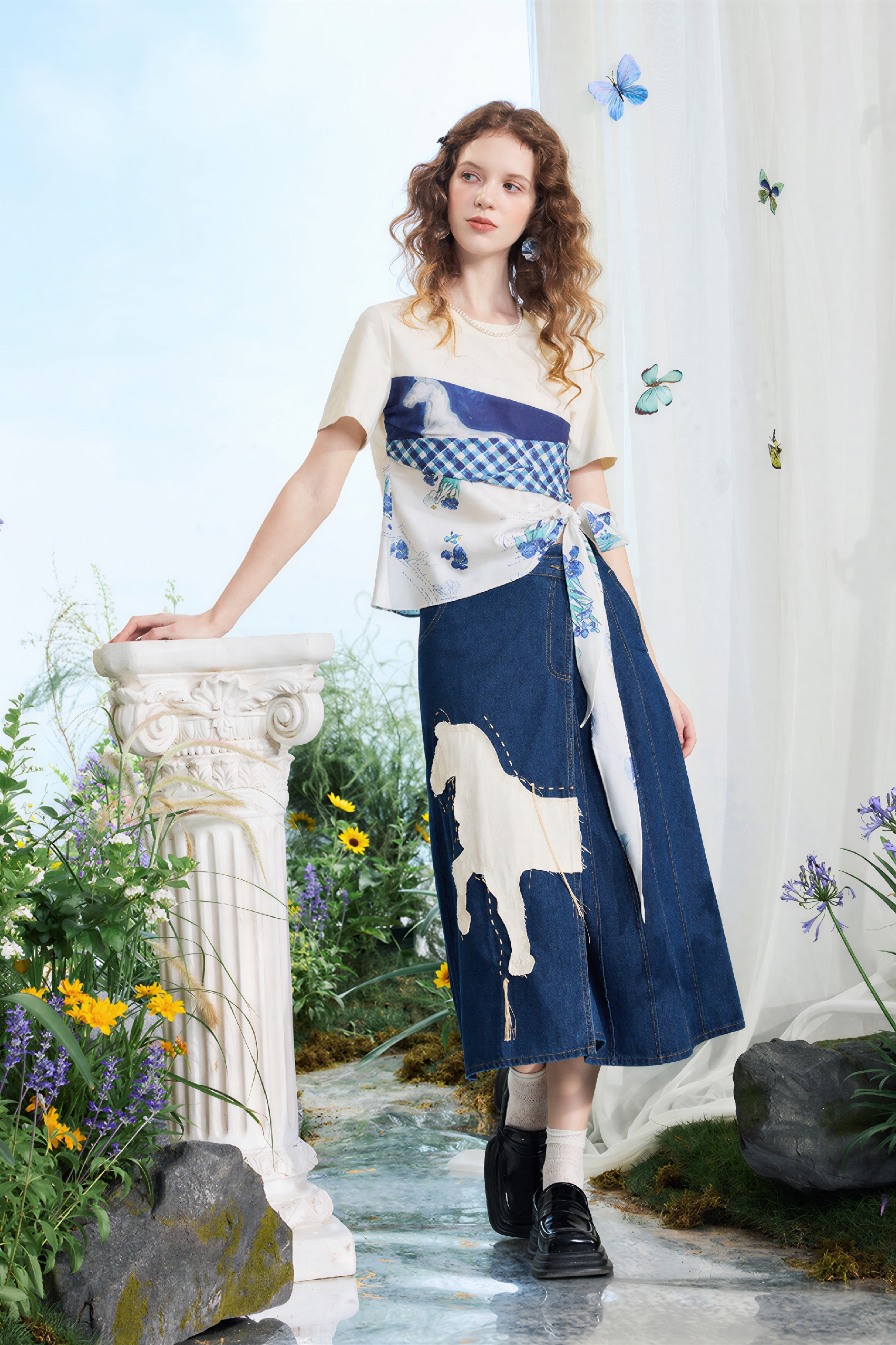 Designer Slim-Fit Short-Sleeve Top