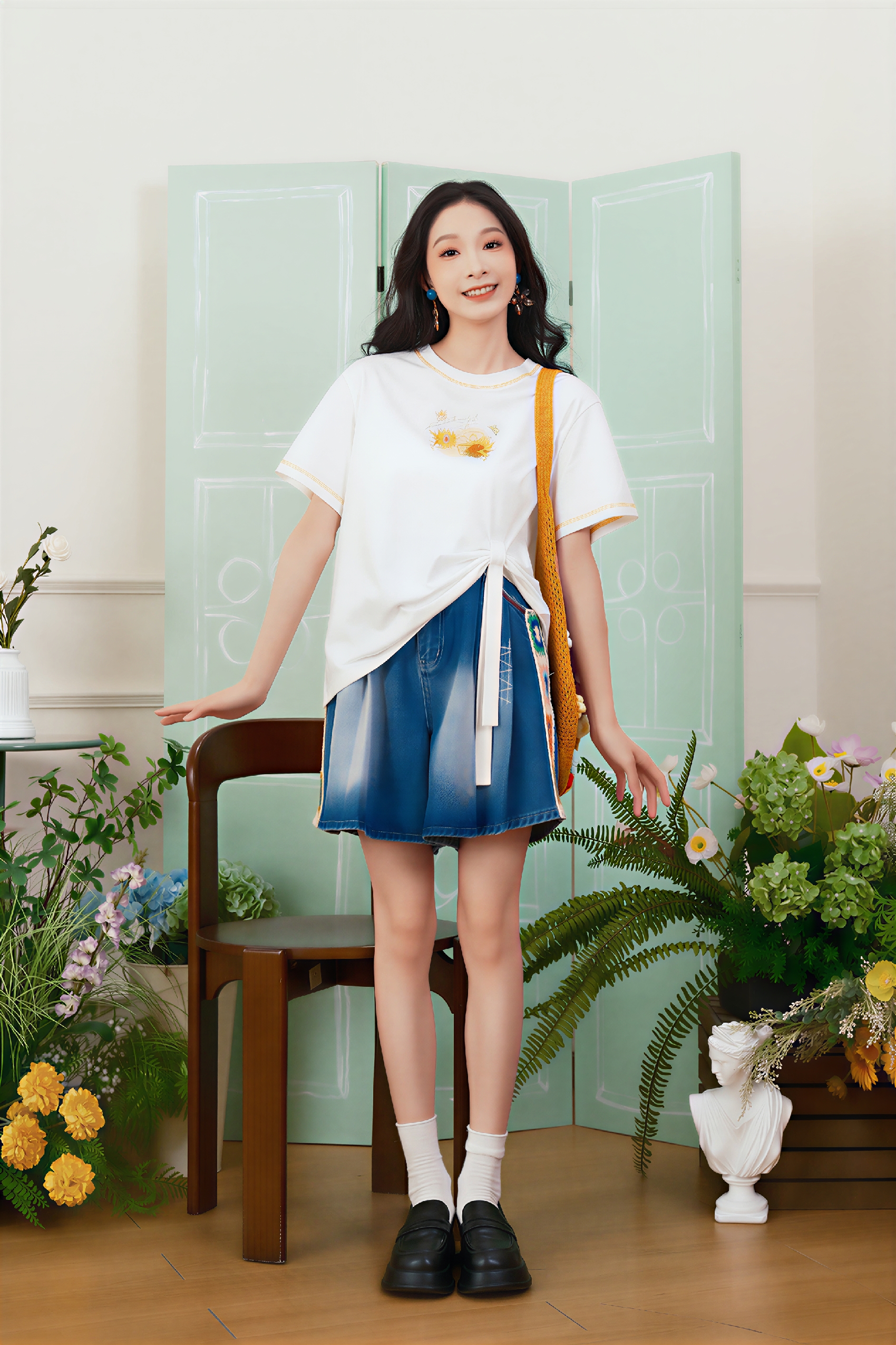 Color-Block Designer Short-Sleeve Tee