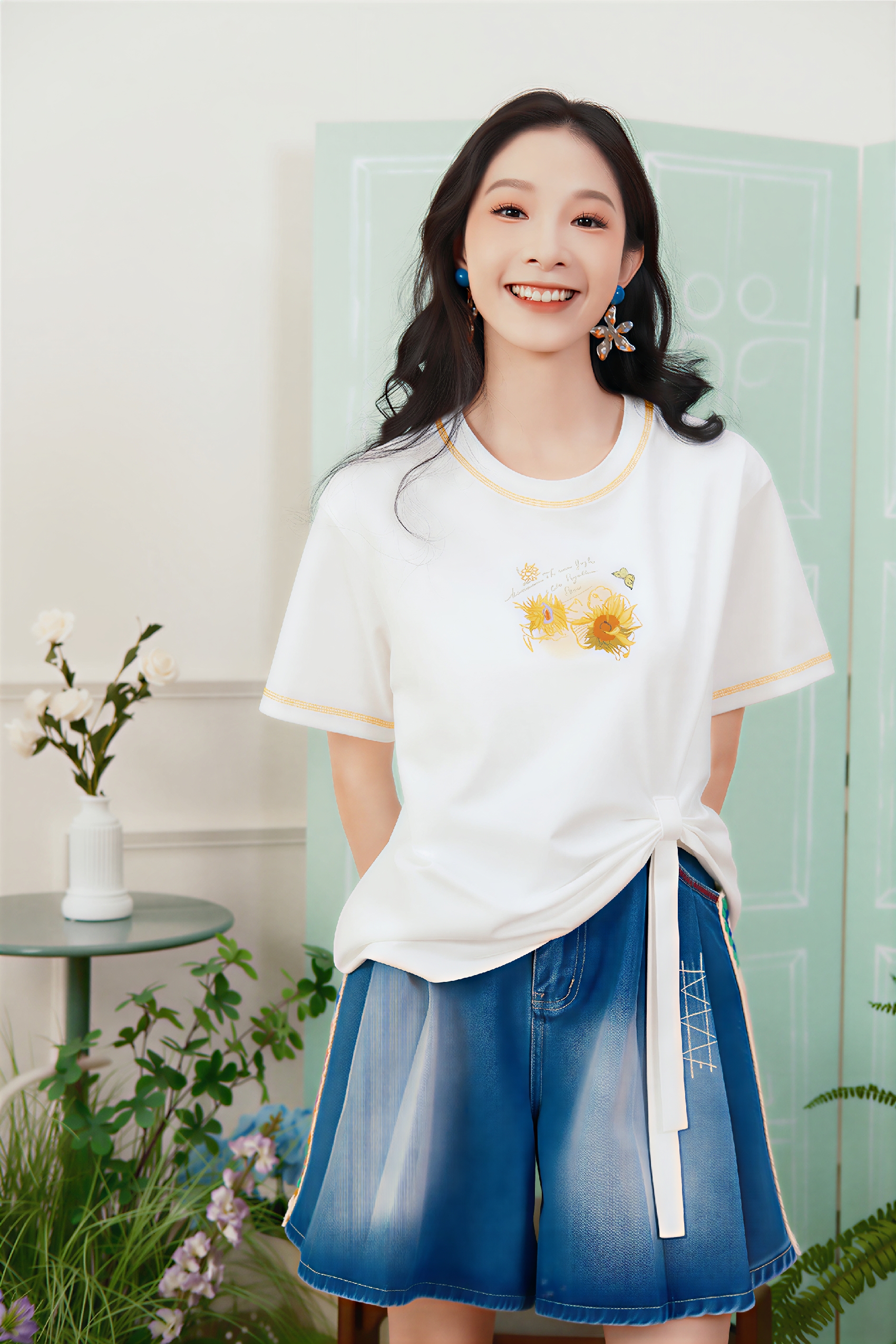 Color-Block Designer Short-Sleeve Tee