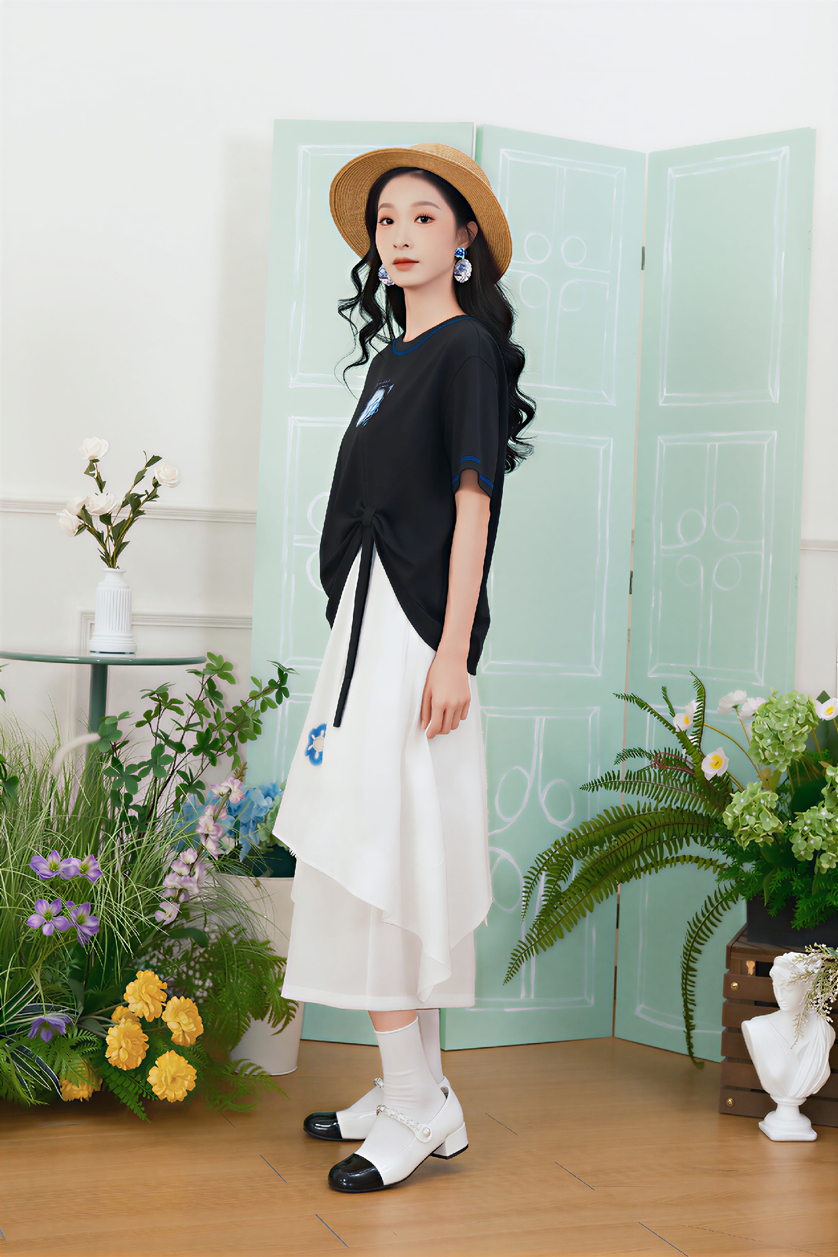 Color-Block Designer Short-Sleeve Tee