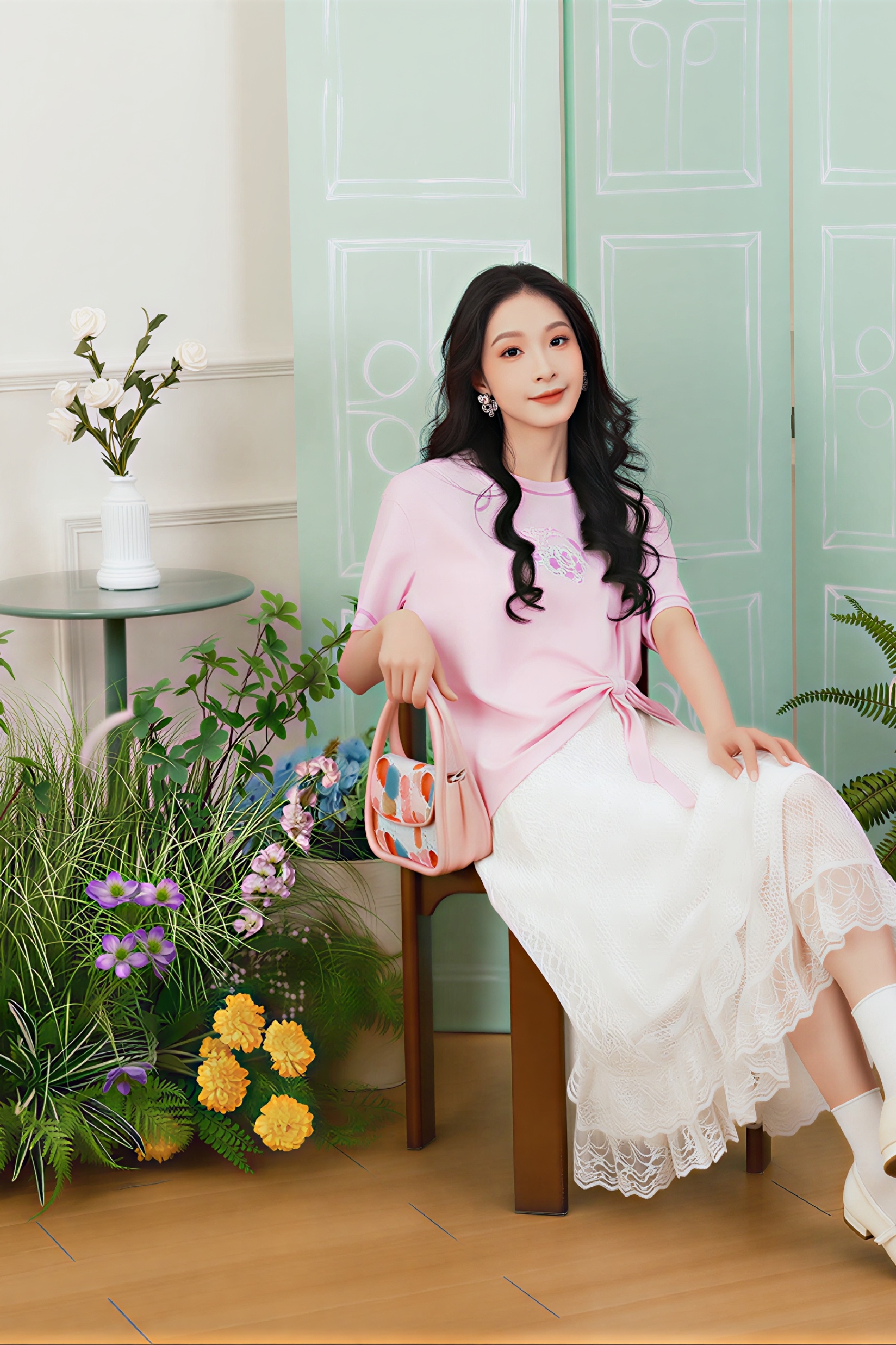 Color-Block Designer Short-Sleeve Tee