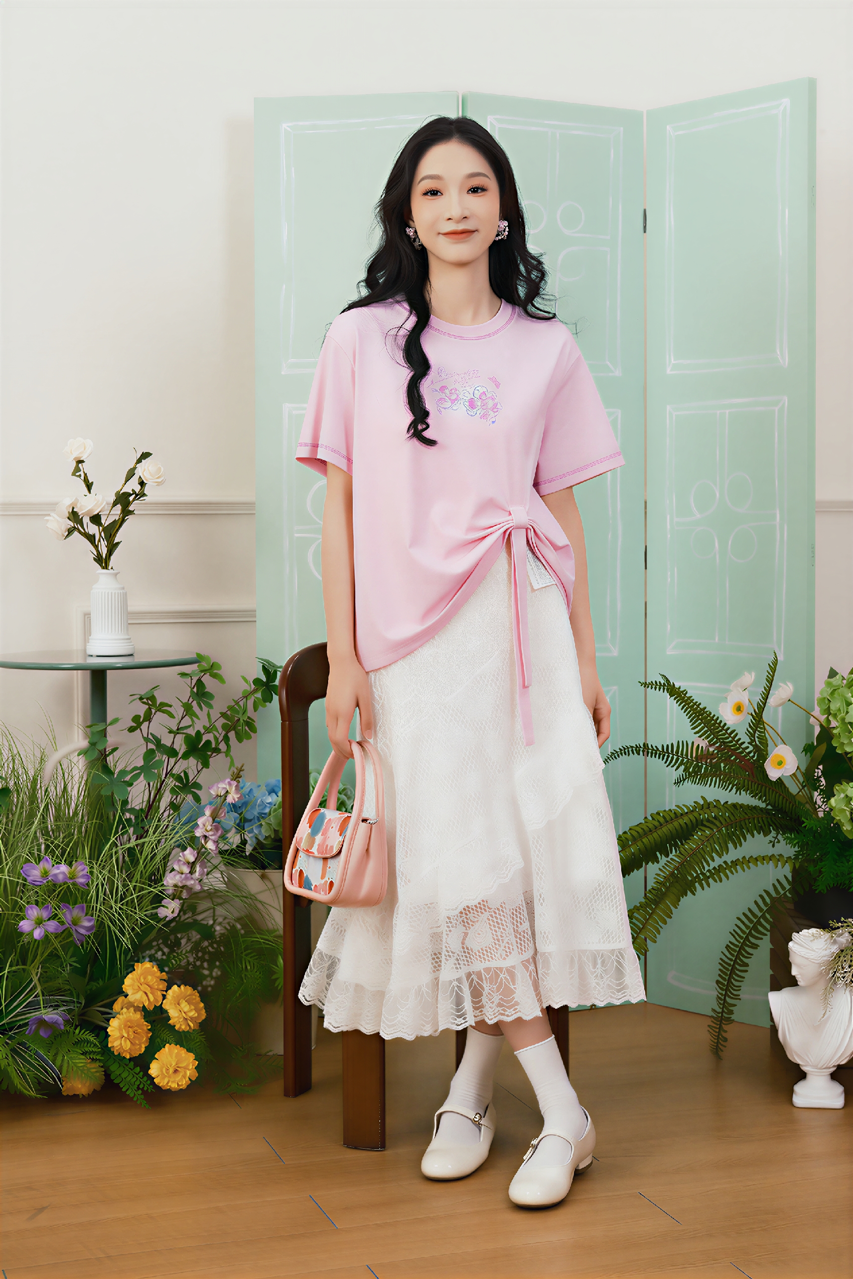 Color-Block Designer Short-Sleeve Tee