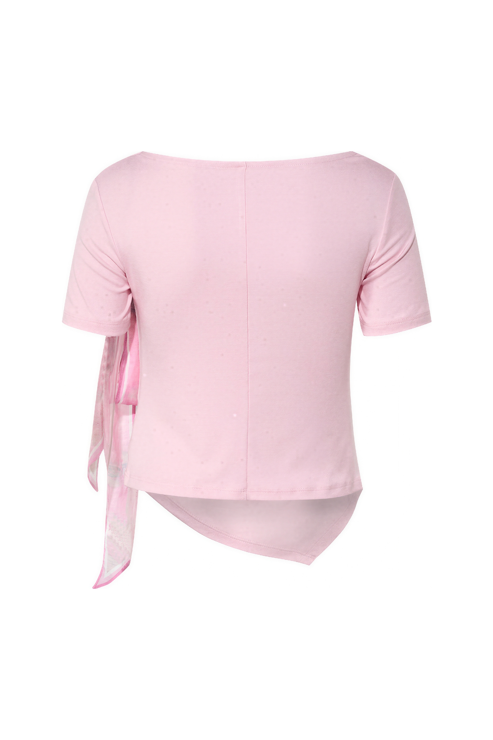 Fresh Printed Tie-Front T-Shirt