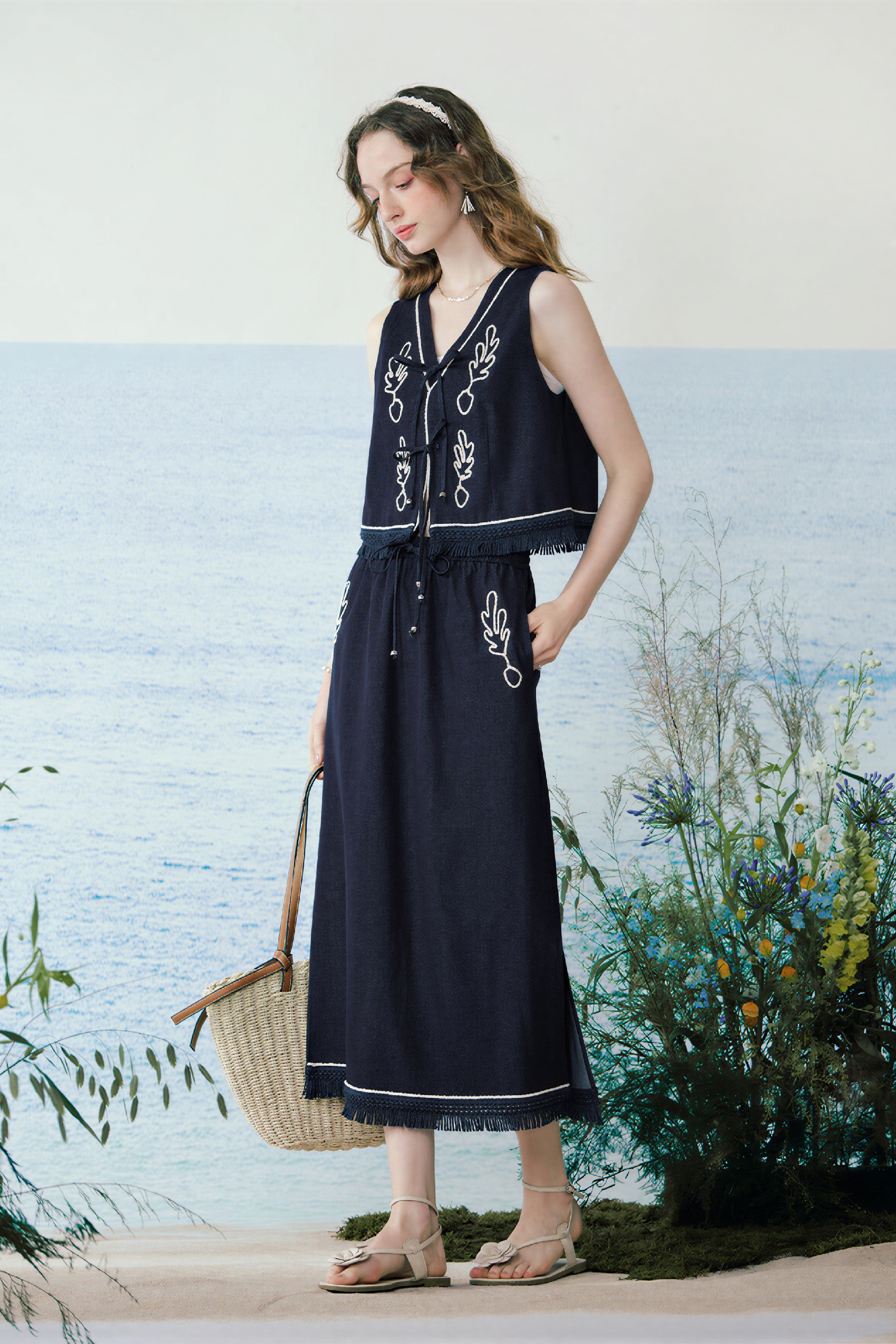 Matisse-Inspired V-Neck Top And Relaxed Skirt