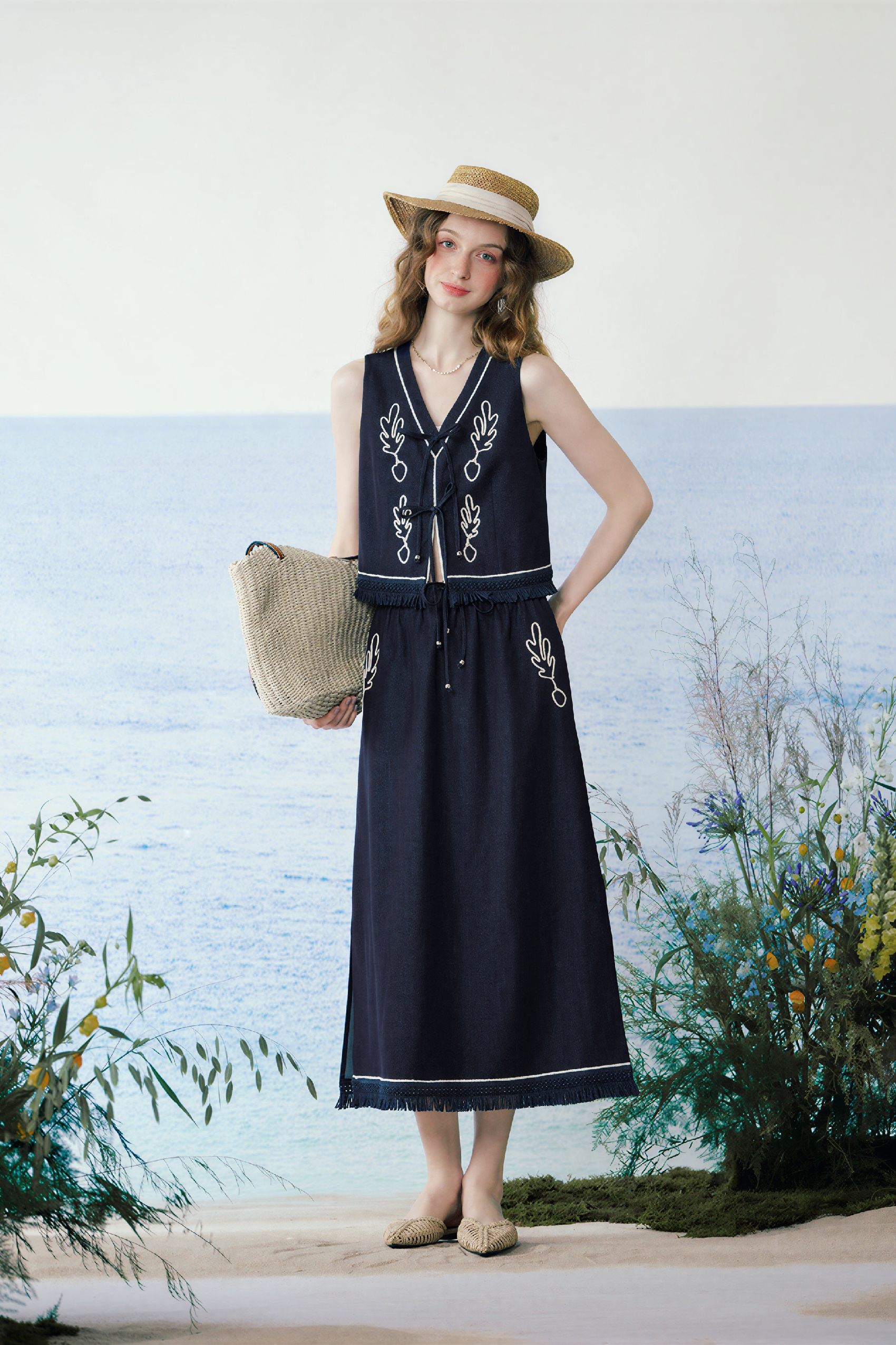 Matisse-Inspired V-Neck Top And Relaxed Skirt