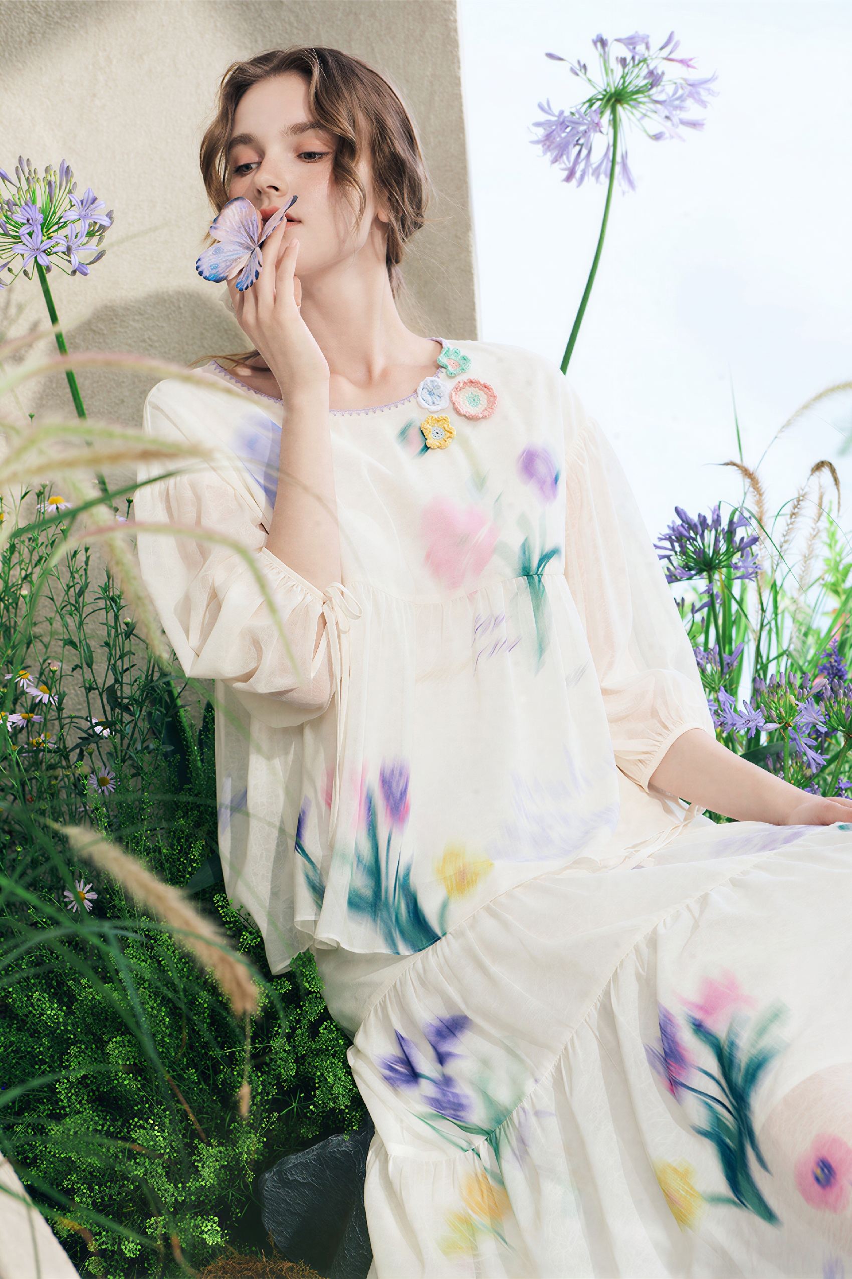 New Printed Top & Skirt Two-Piece Set