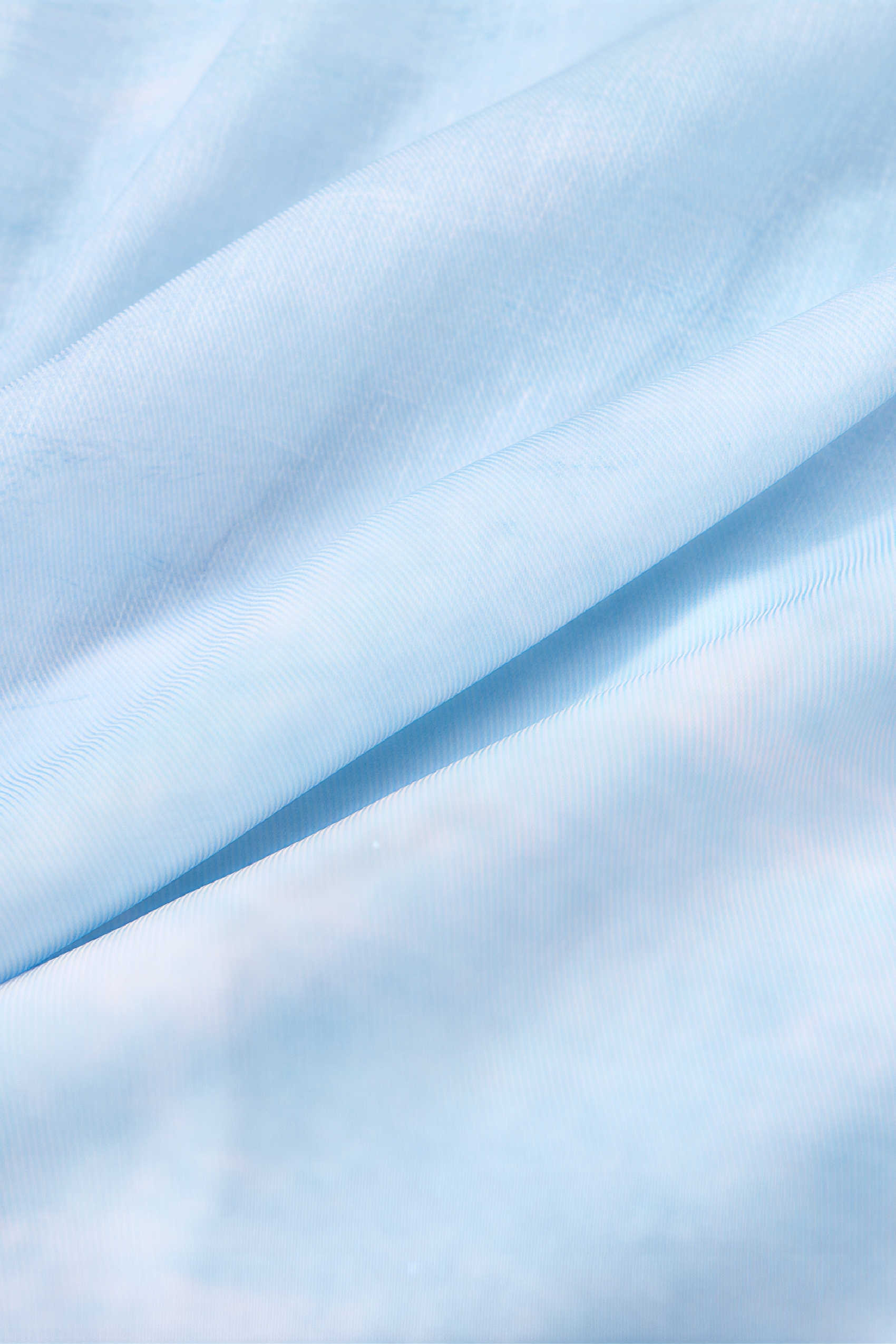 Light Blue Printed Top & Skirt Two-Piece Set