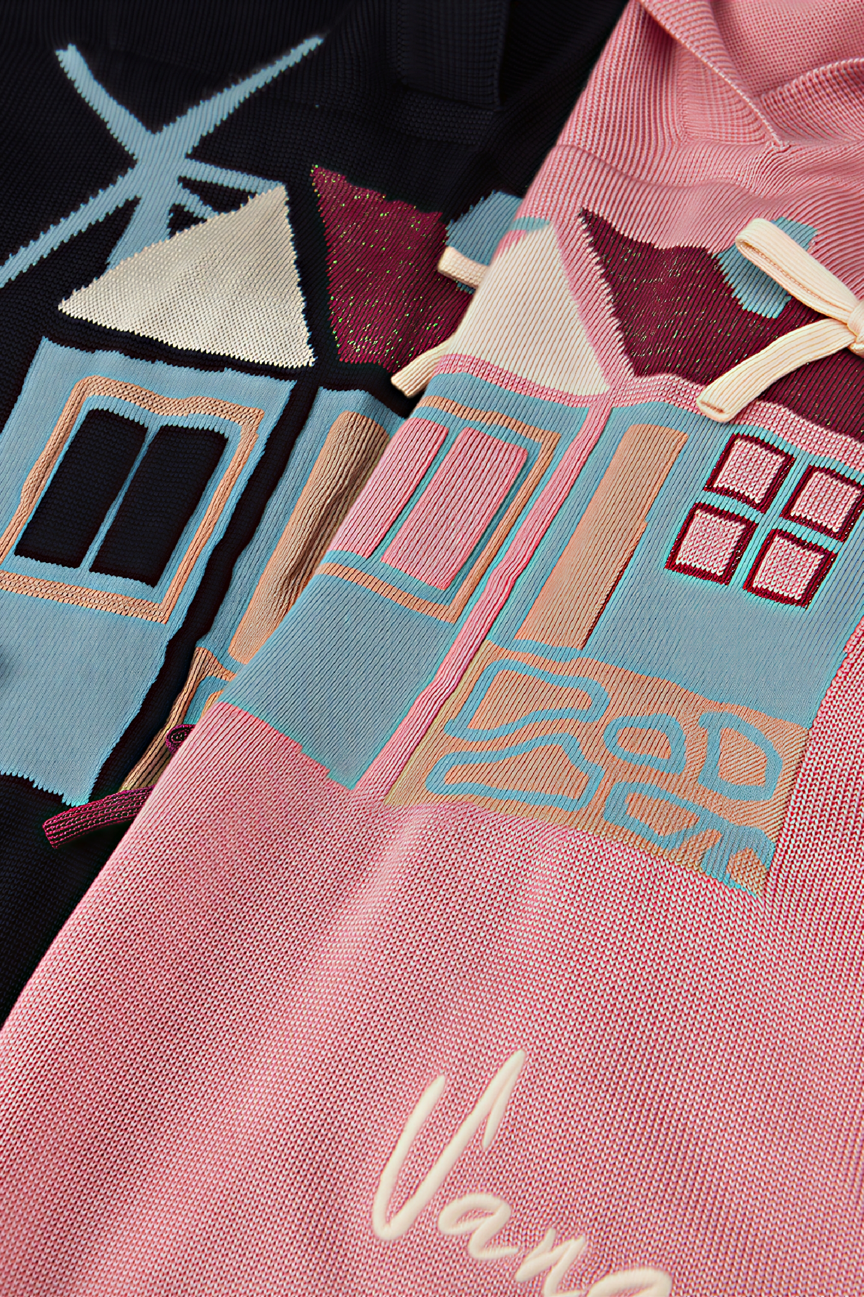 Pink Knit Short-Sleeve Polo Shirt