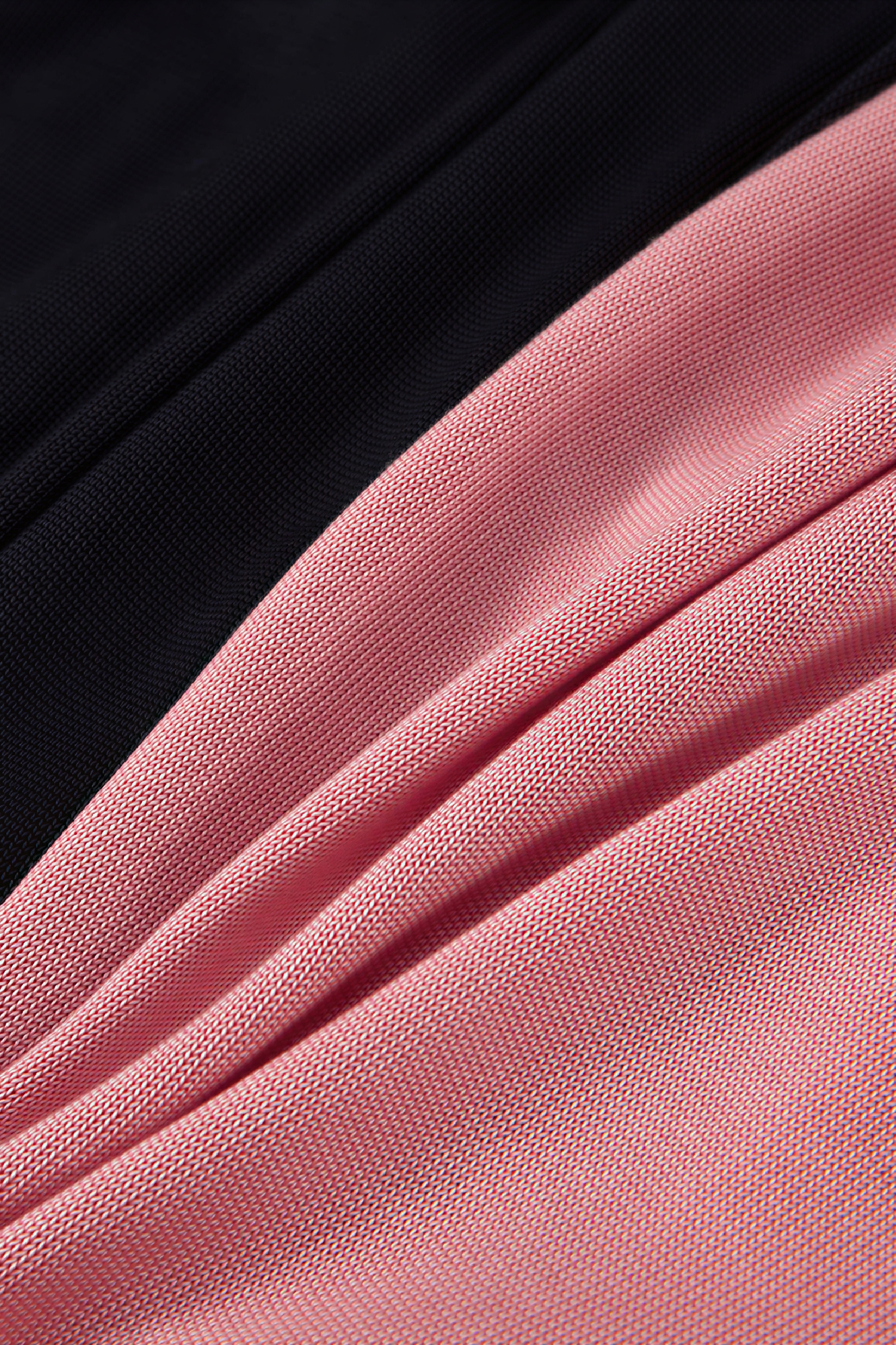 Pink Knit Short-Sleeve Polo Shirt