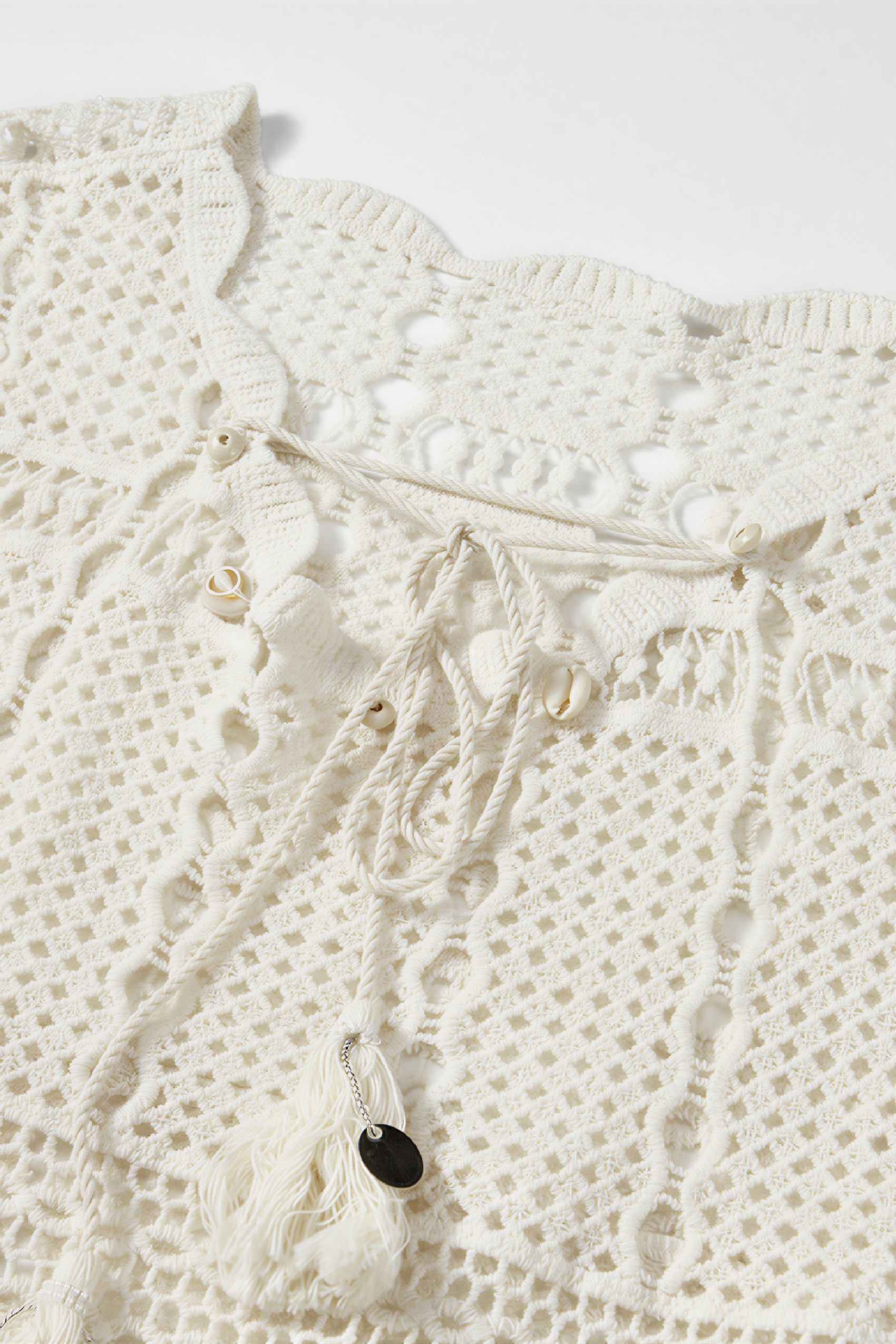 Bohemian Openwork Bell-Sleeve Cover-Up