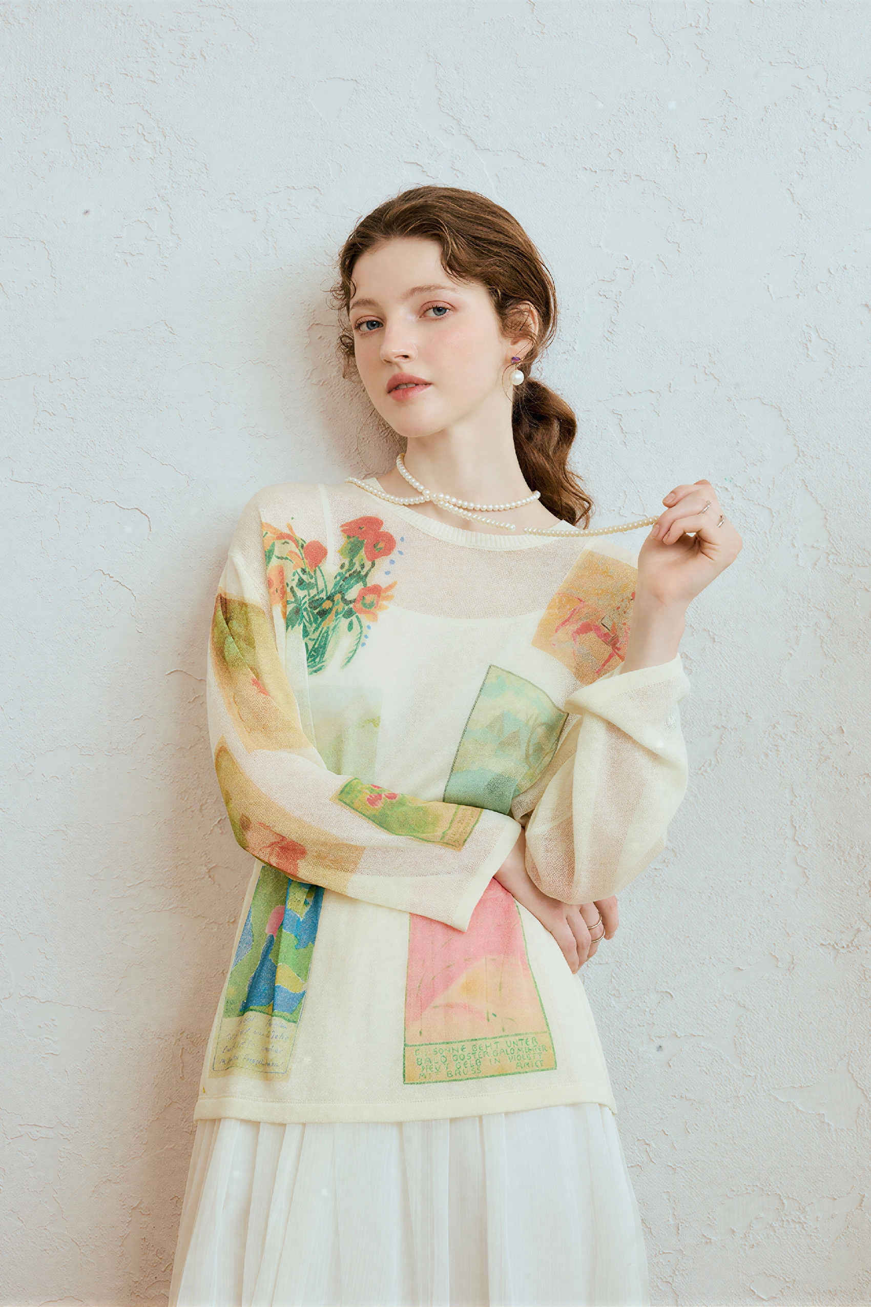 Lightweight Openwork Relaxed Knit Top