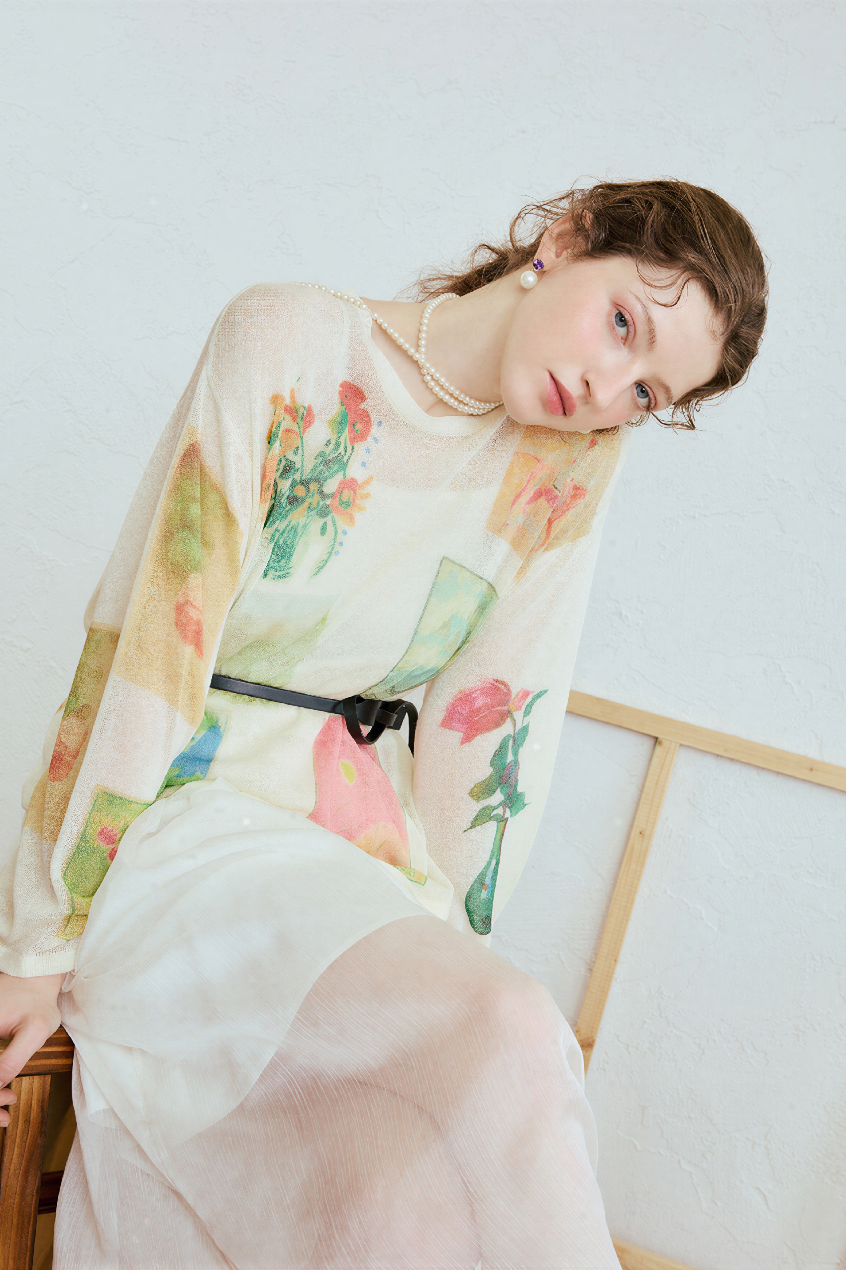 Lightweight Openwork Relaxed Knit Top