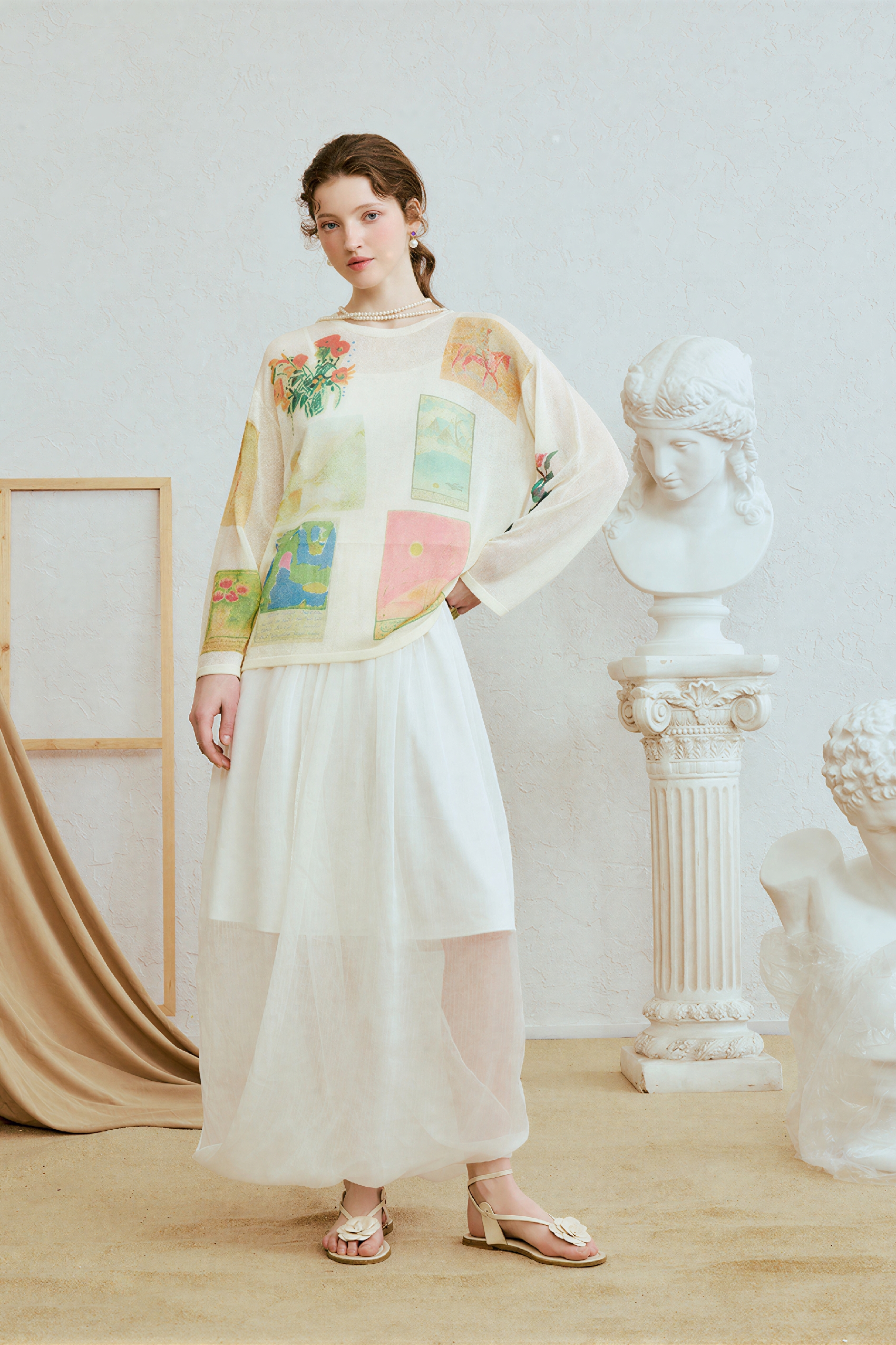 Lightweight Openwork Relaxed Knit Top