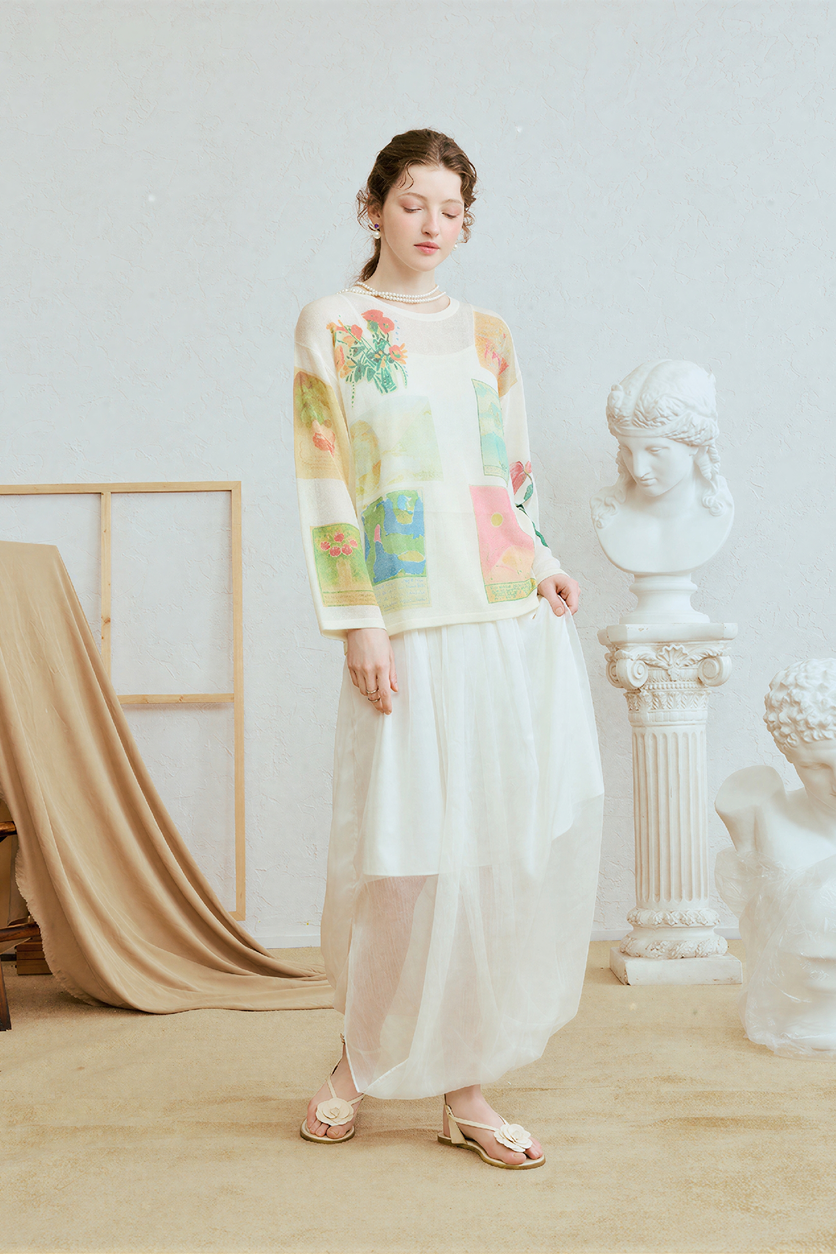 Lightweight Openwork Relaxed Knit Top