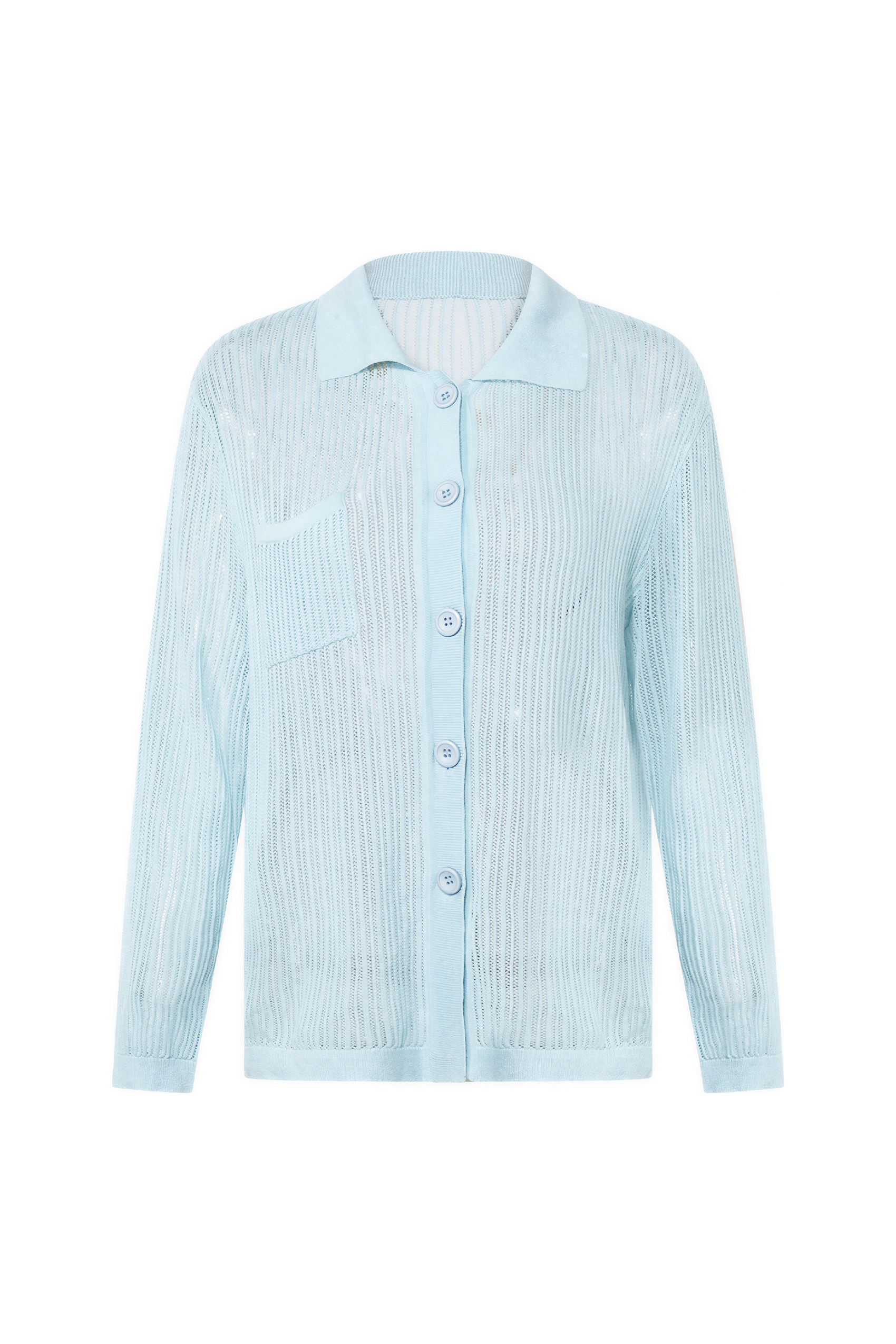 Vintage Pleated Lightweight Knit Cardigan