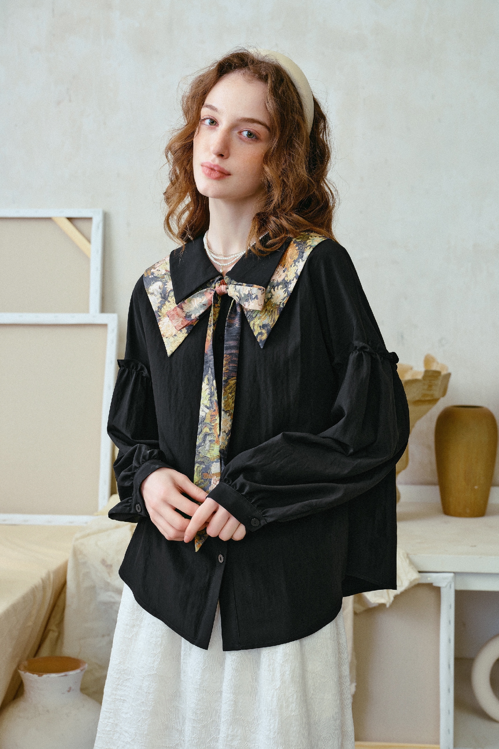 French-Style Relaxed-Fit Shirt