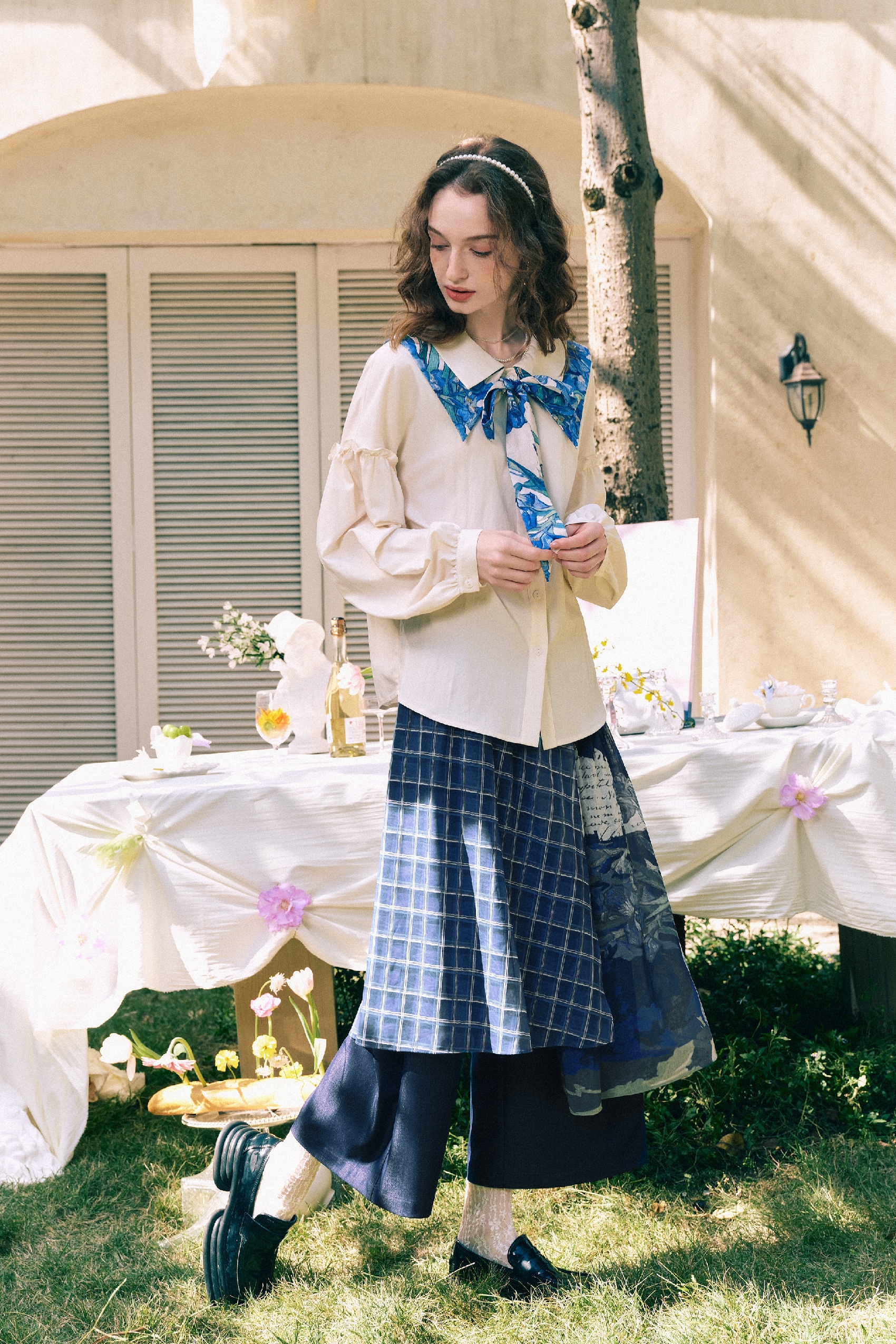 French-Style Relaxed-Fit Shirt