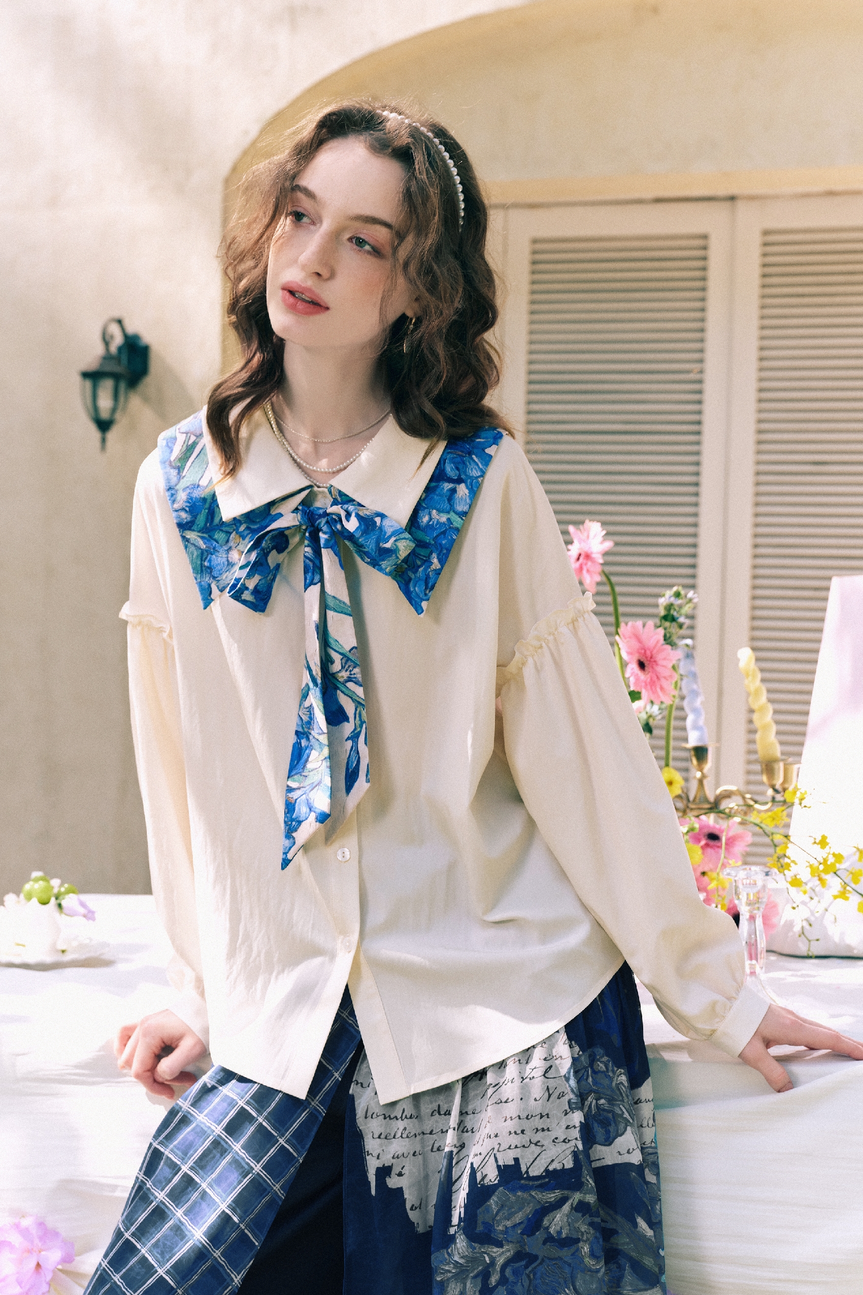 French-Style Relaxed-Fit Shirt
